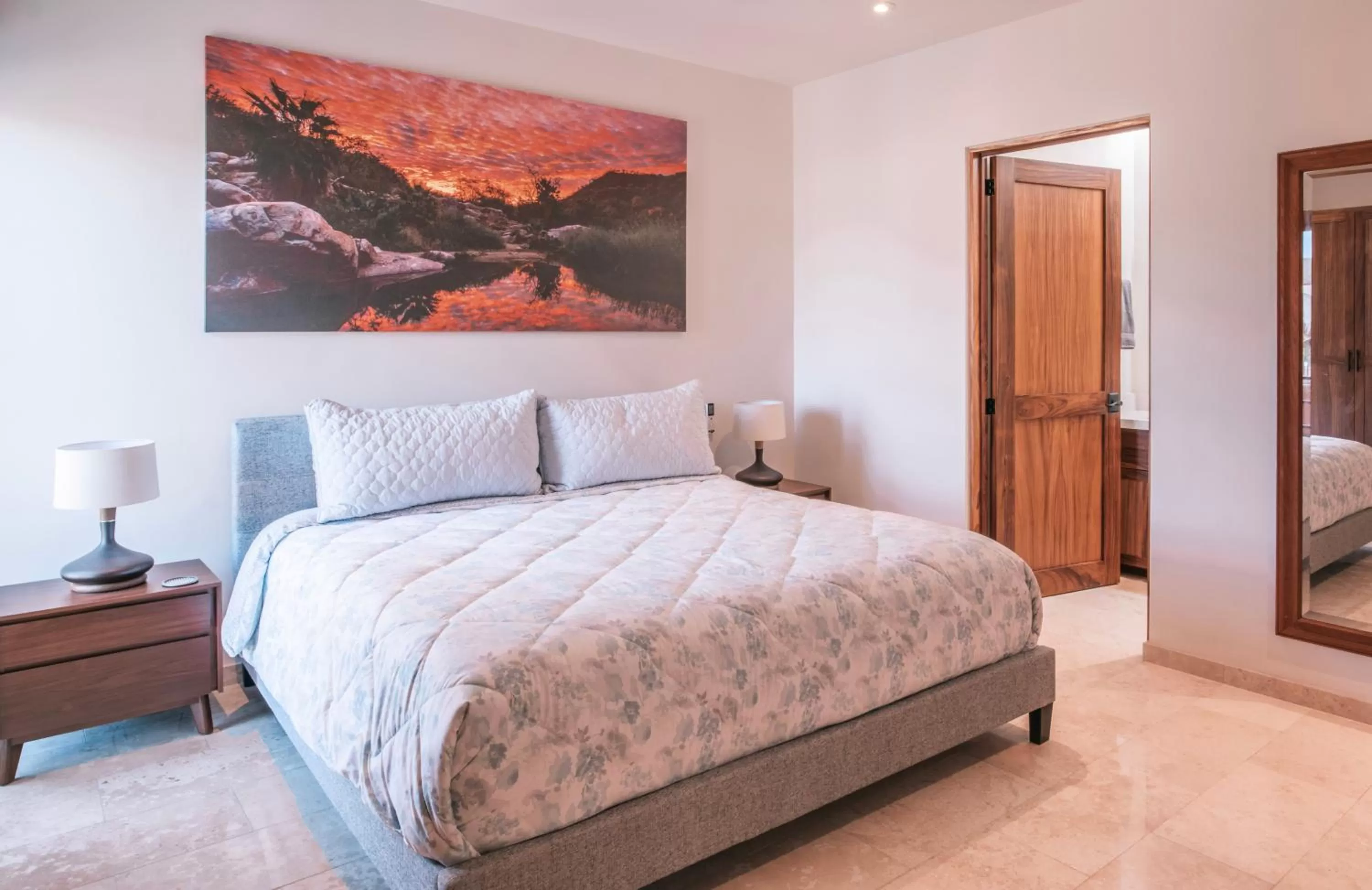 Bed in Cerritos Surf Residences