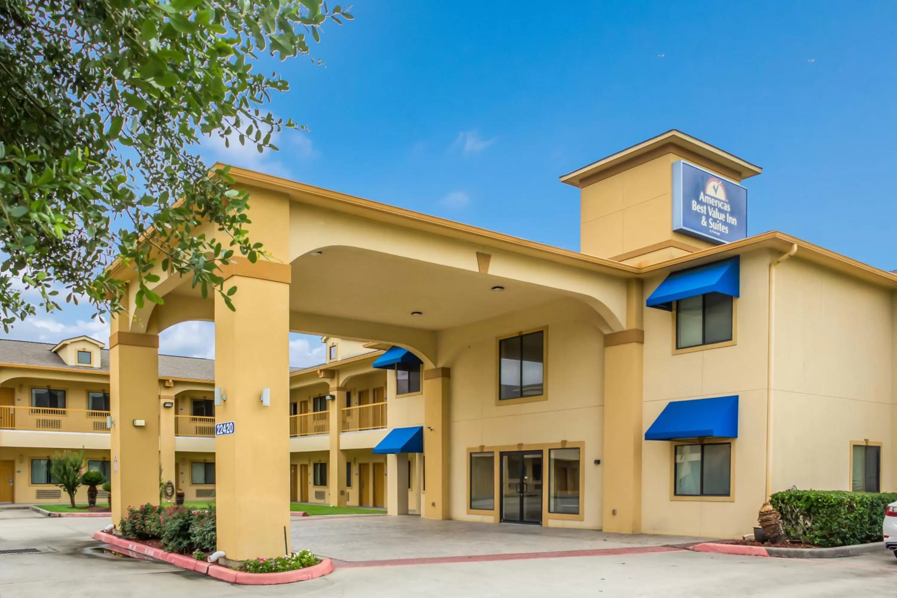 Property building in Americas Best Value Inn & Suites Tomball