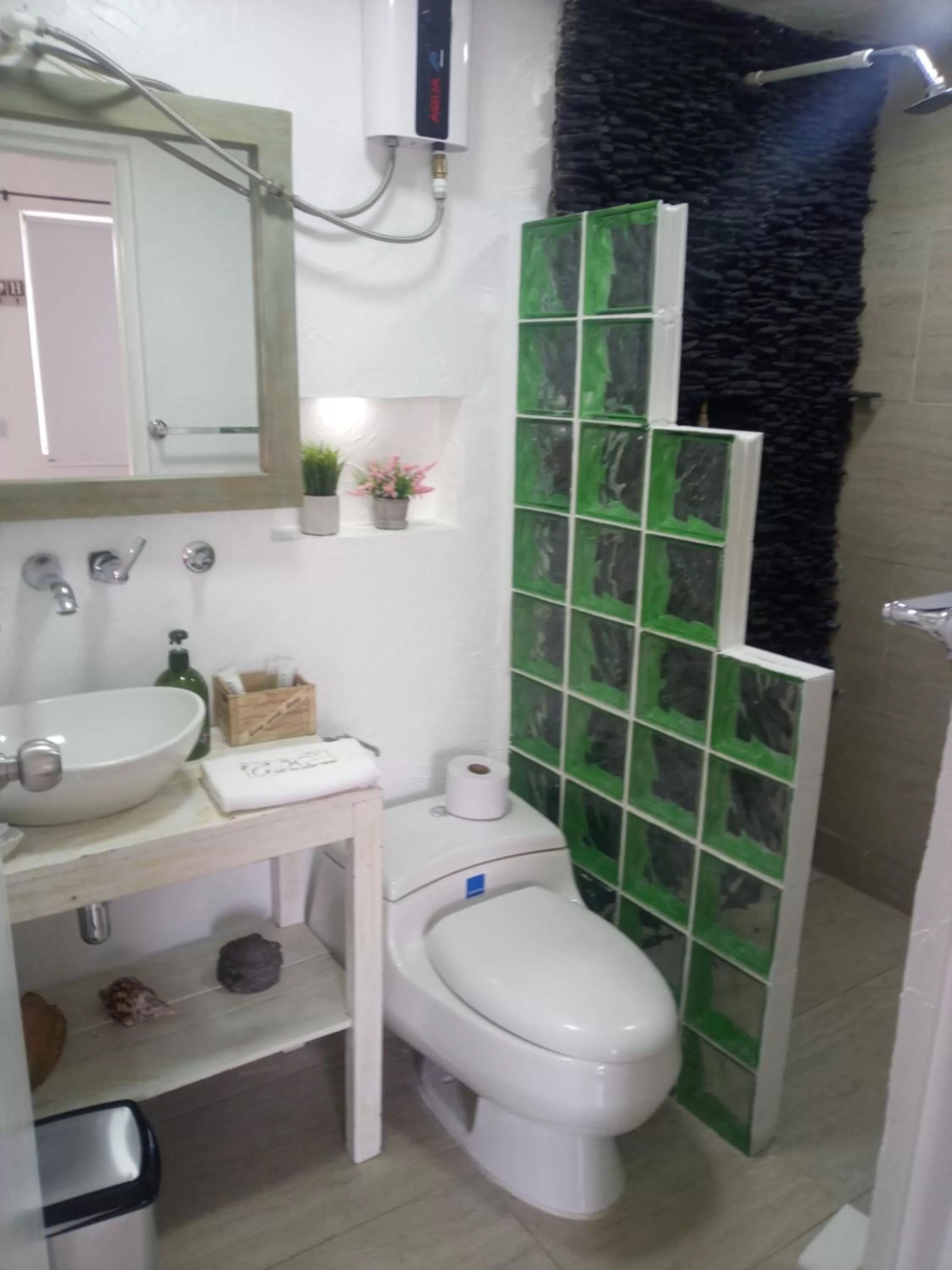 Shower, Bathroom in Hotel Casa Madero