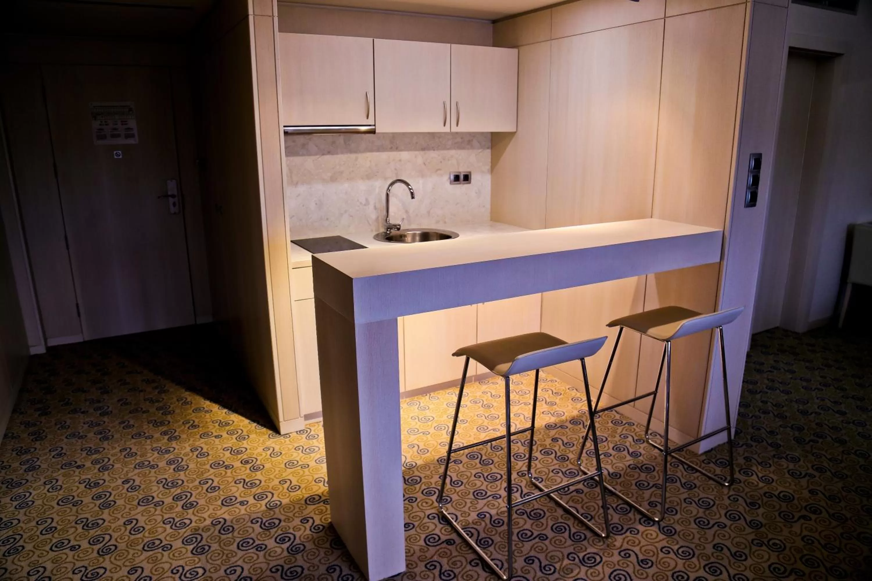 Kitchen or kitchenette in Hotel Svilena