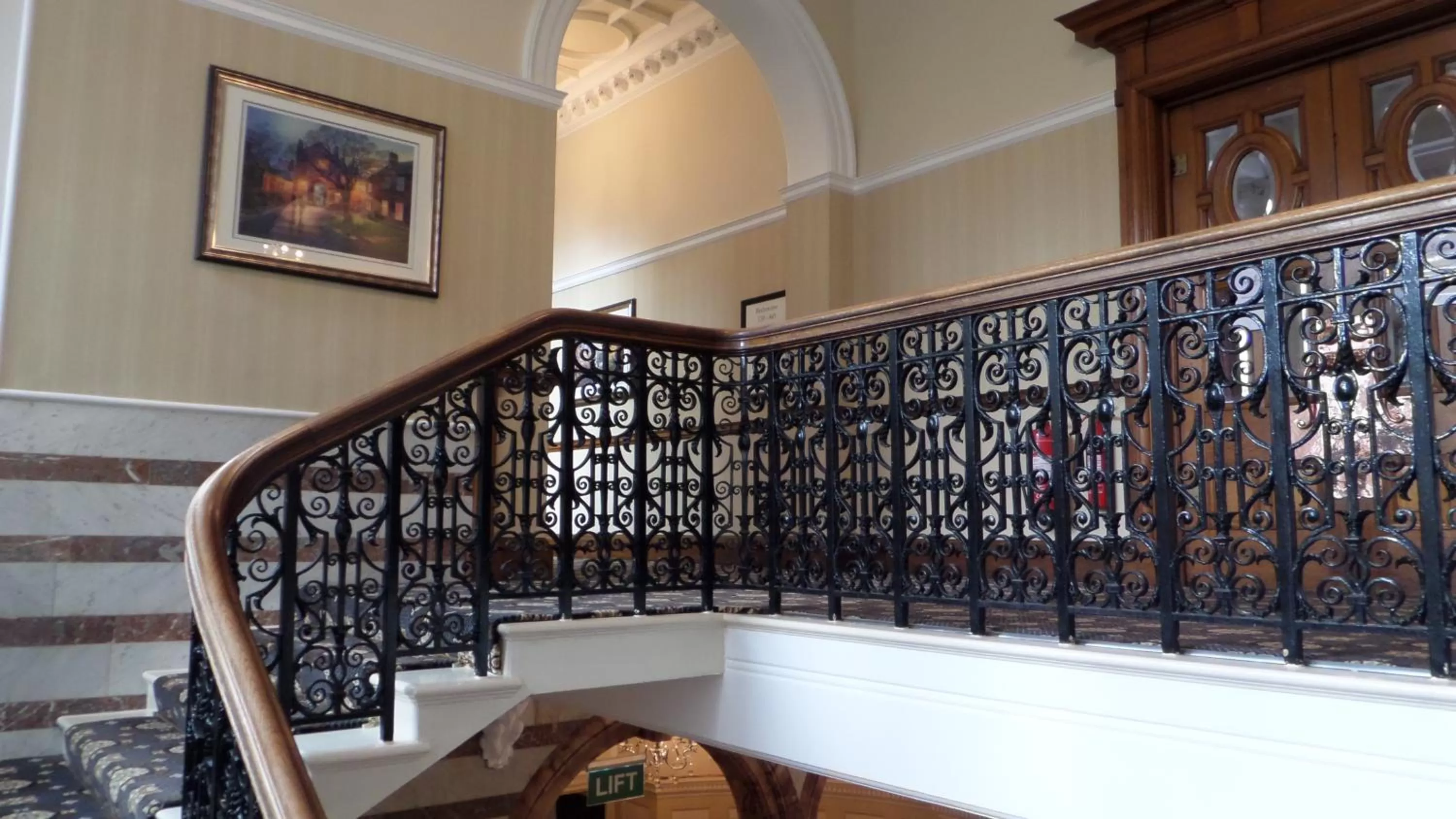 Decorative detail in Crown & Mitre Hotel