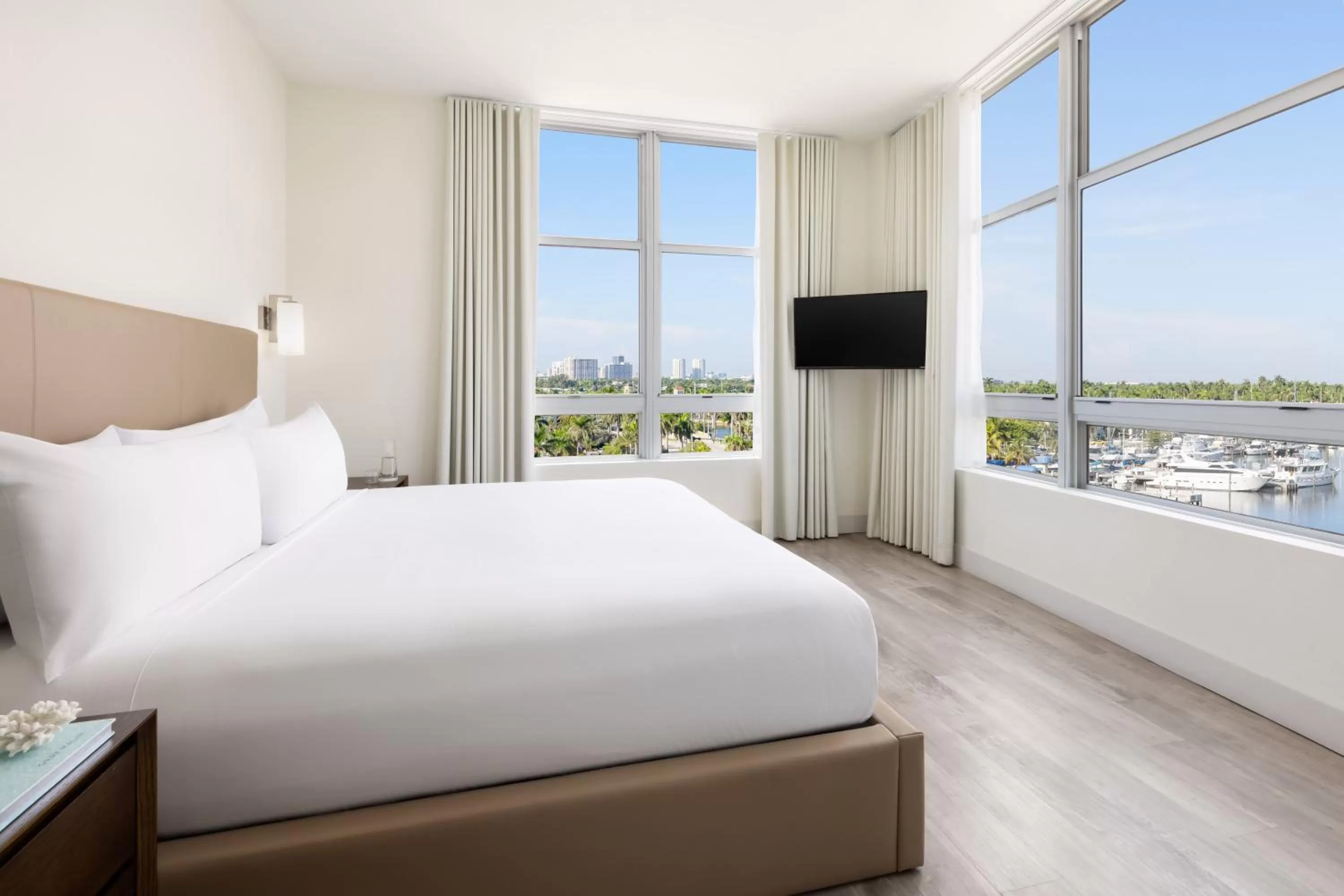 Bed in Costa Hollywood Beach Resort - An All Suite Hotel