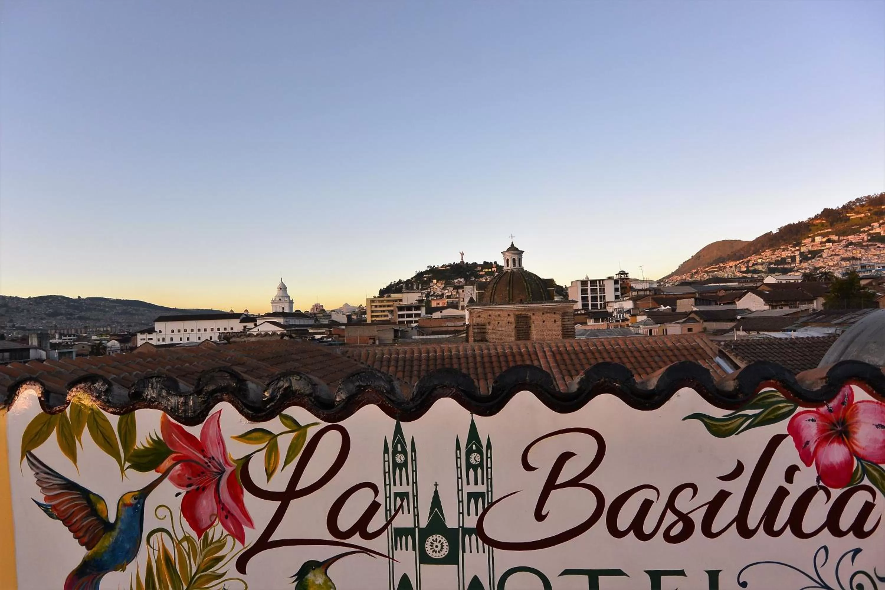 Decorative detail in Hotel La Basílica Quito