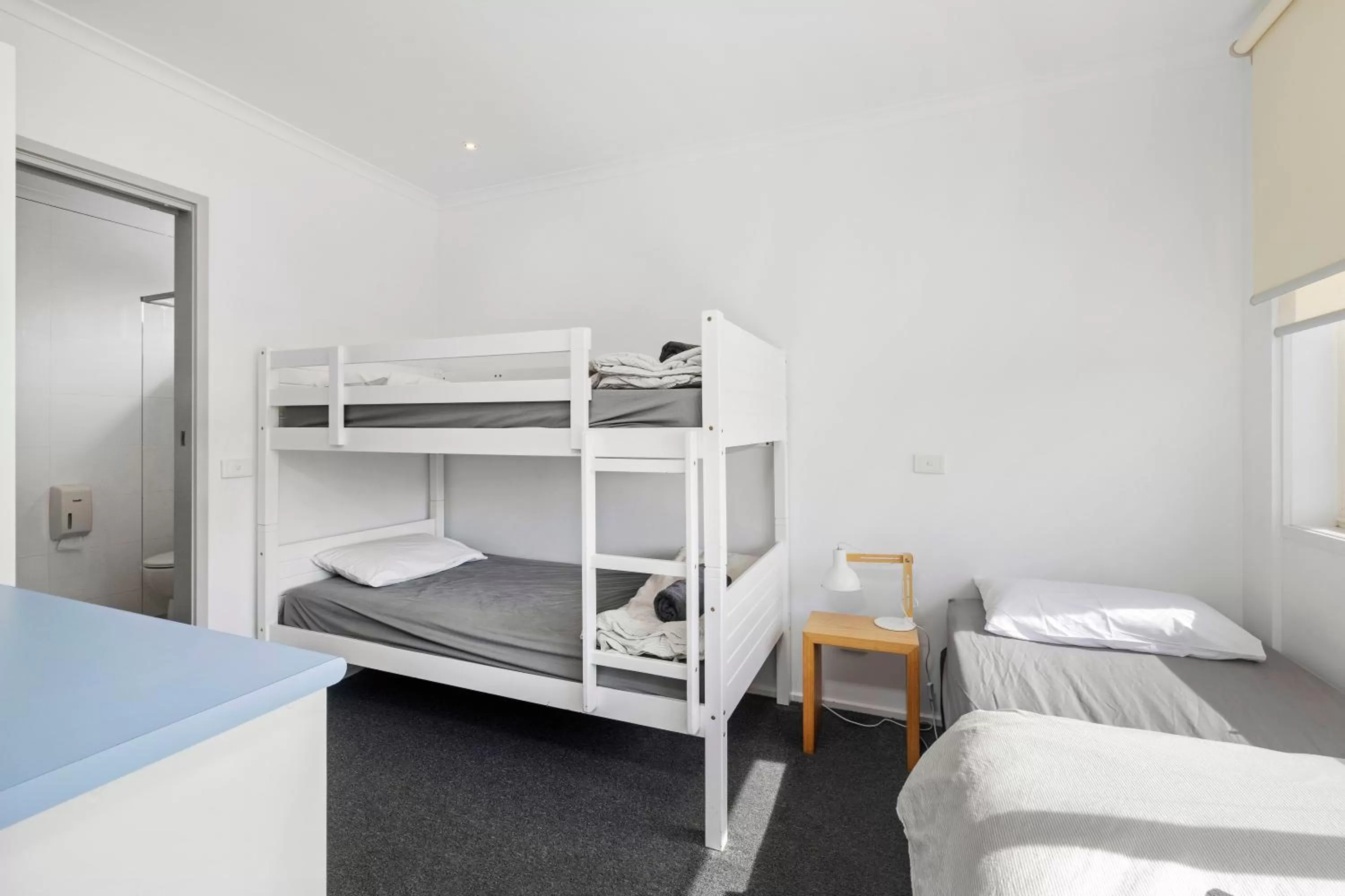 Bed in Moody's Motel