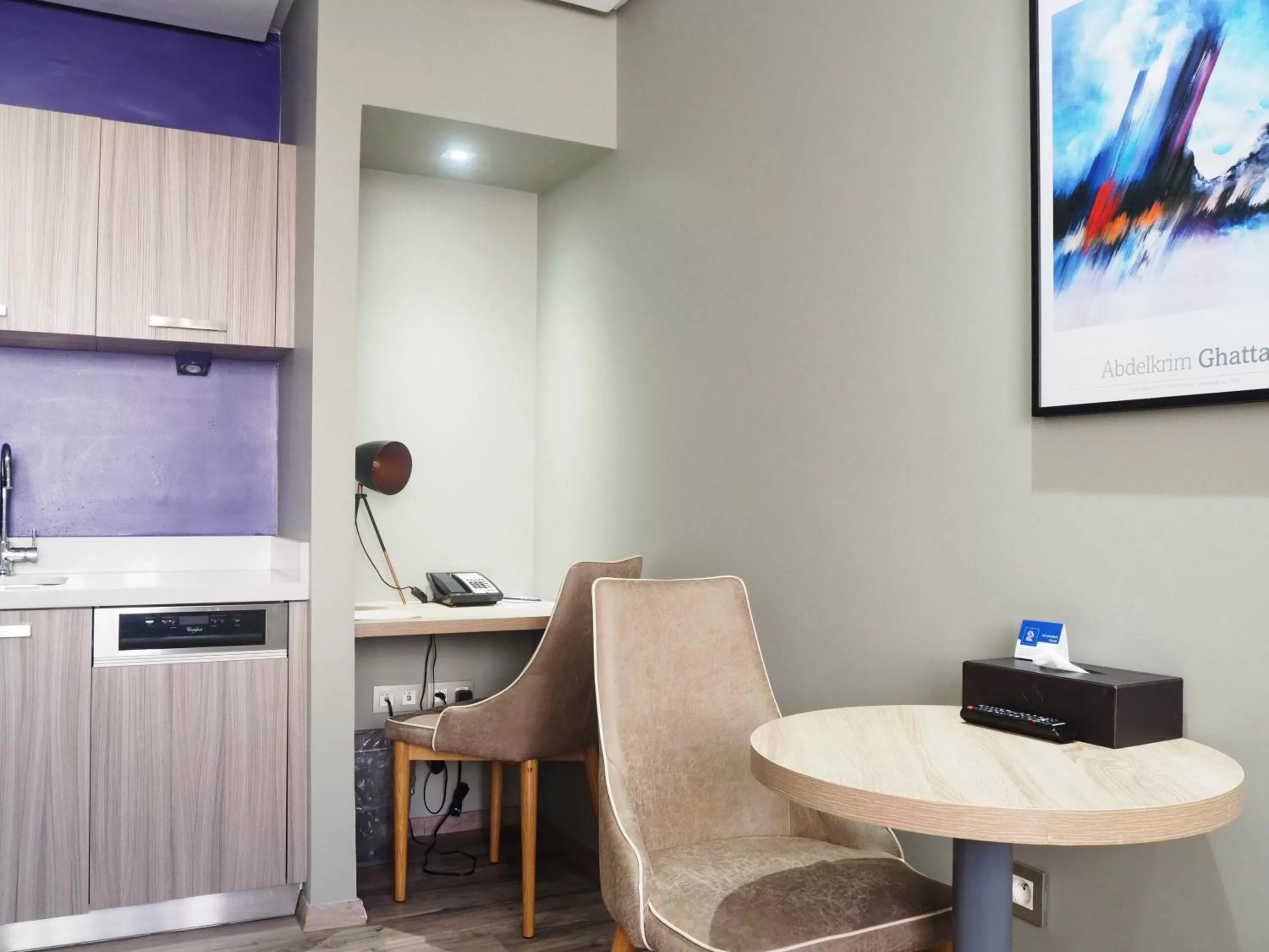 Kitchen or kitchenette in Le 22 Appart'Hotel