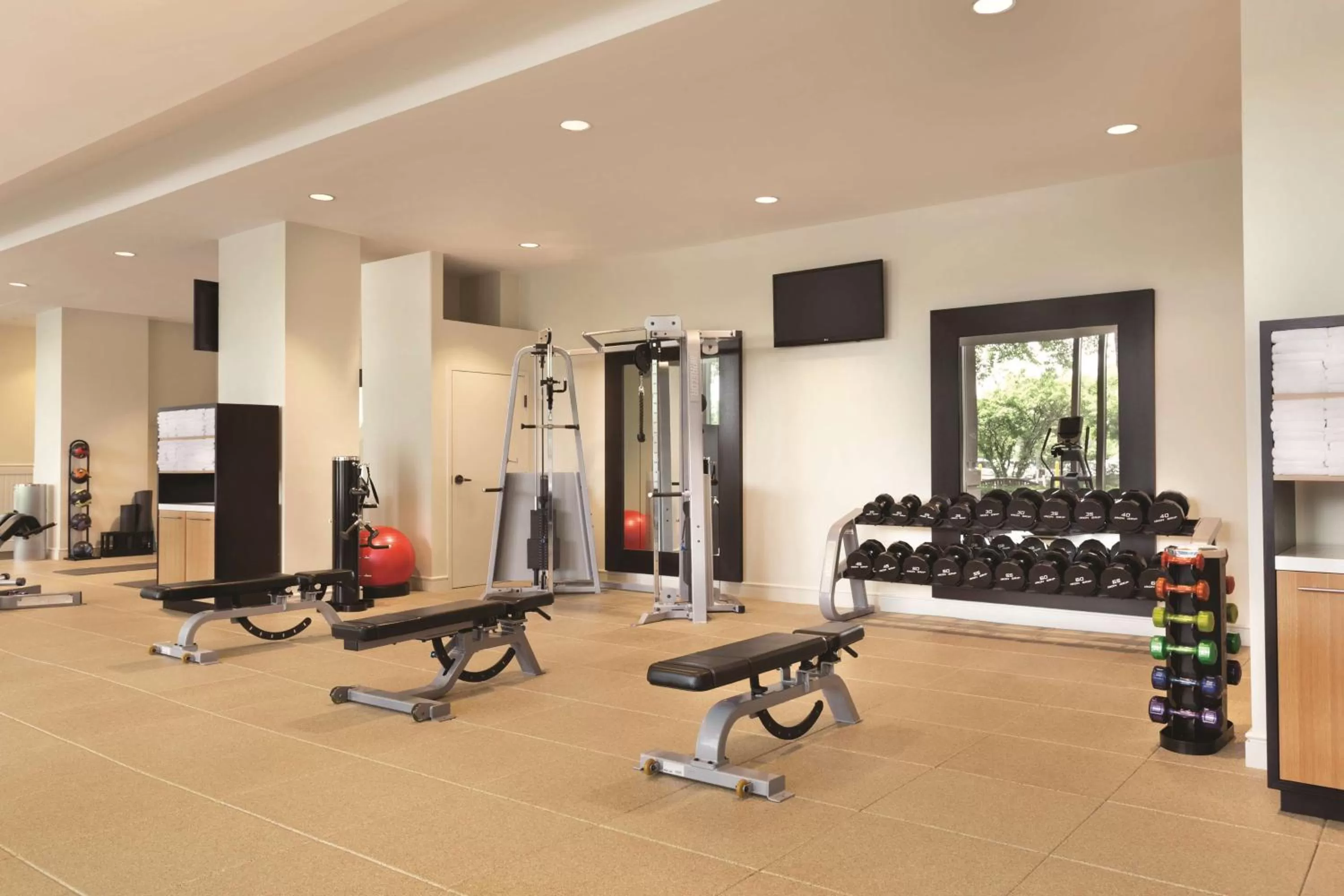Fitness centre/facilities in Hilton Boston Logan Airport