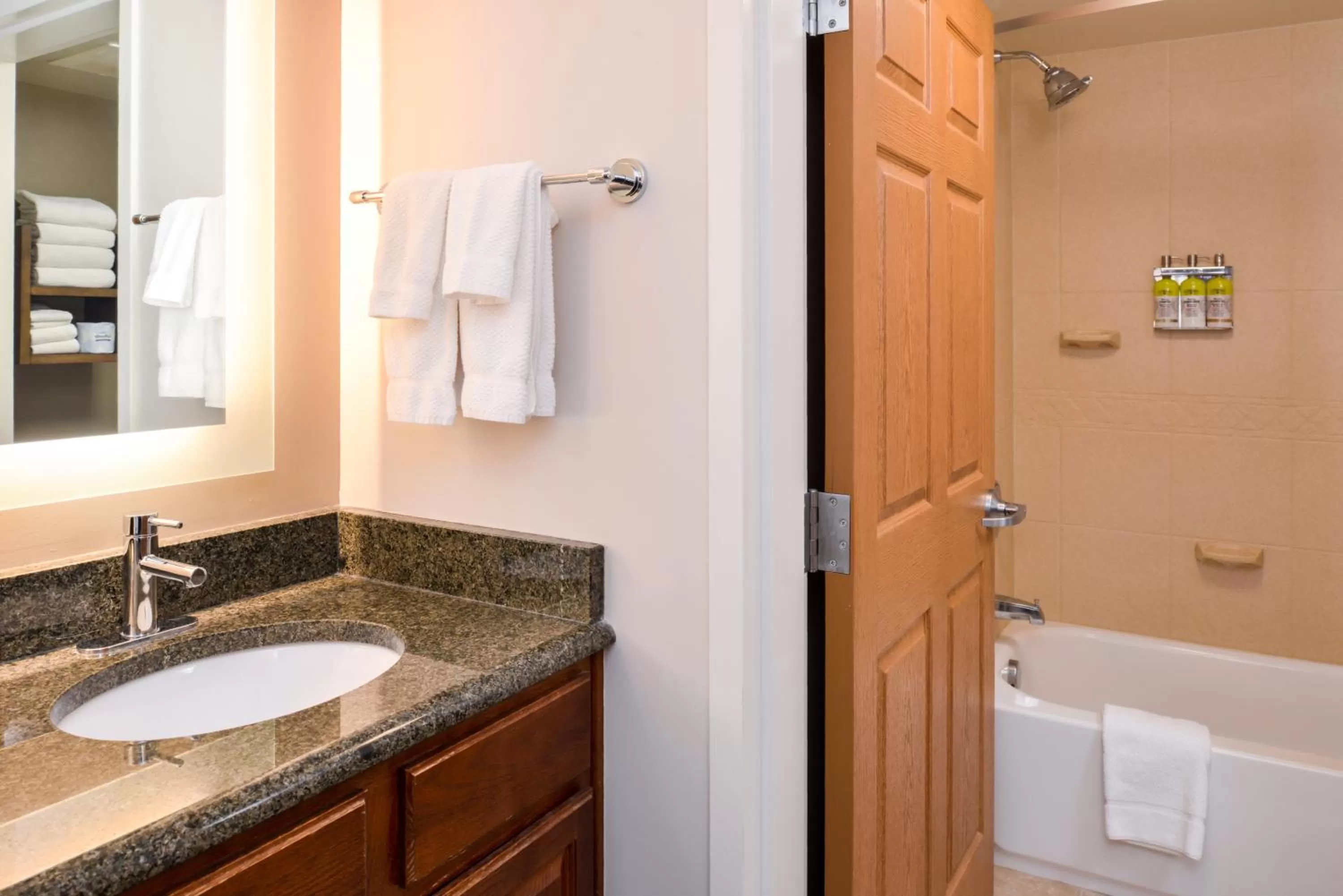Bathroom in Staybridge Suites Indianapolis Downtown-Convention Center by IHG