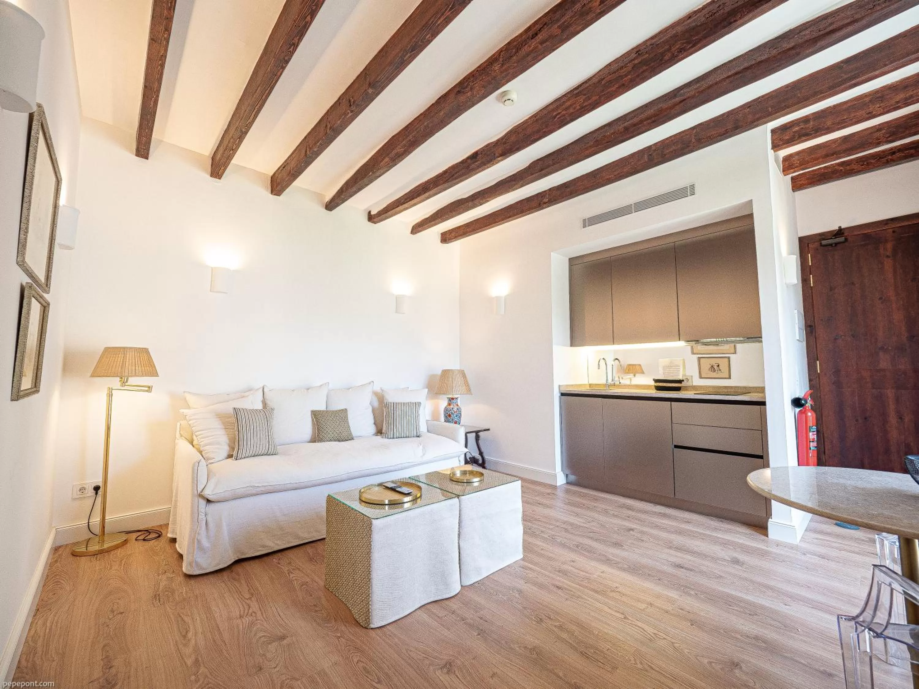 Kitchen or kitchenette in Ca'n Puig de Sòller