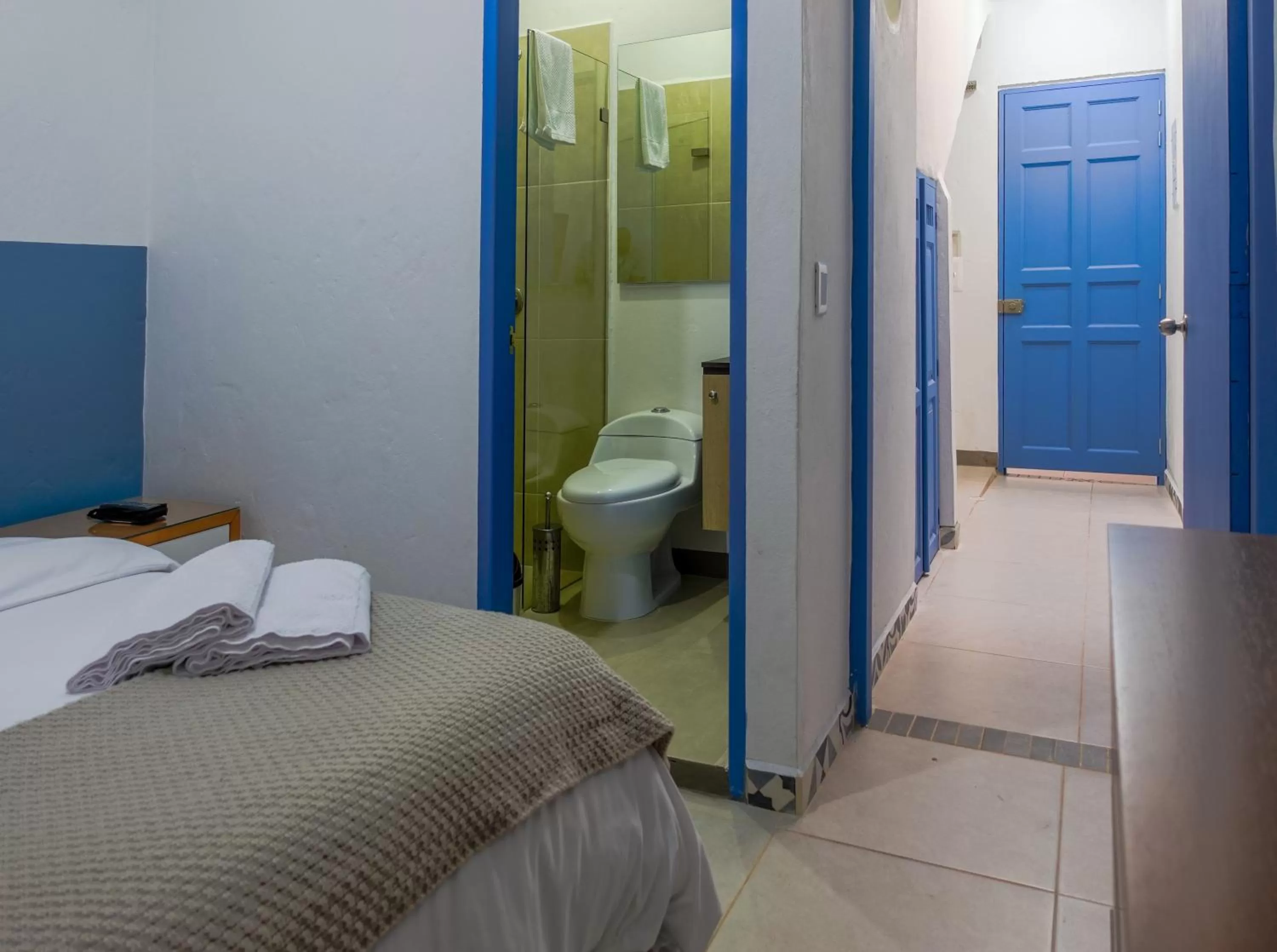 Bedroom, Bed in Hotel Azulado Jericó