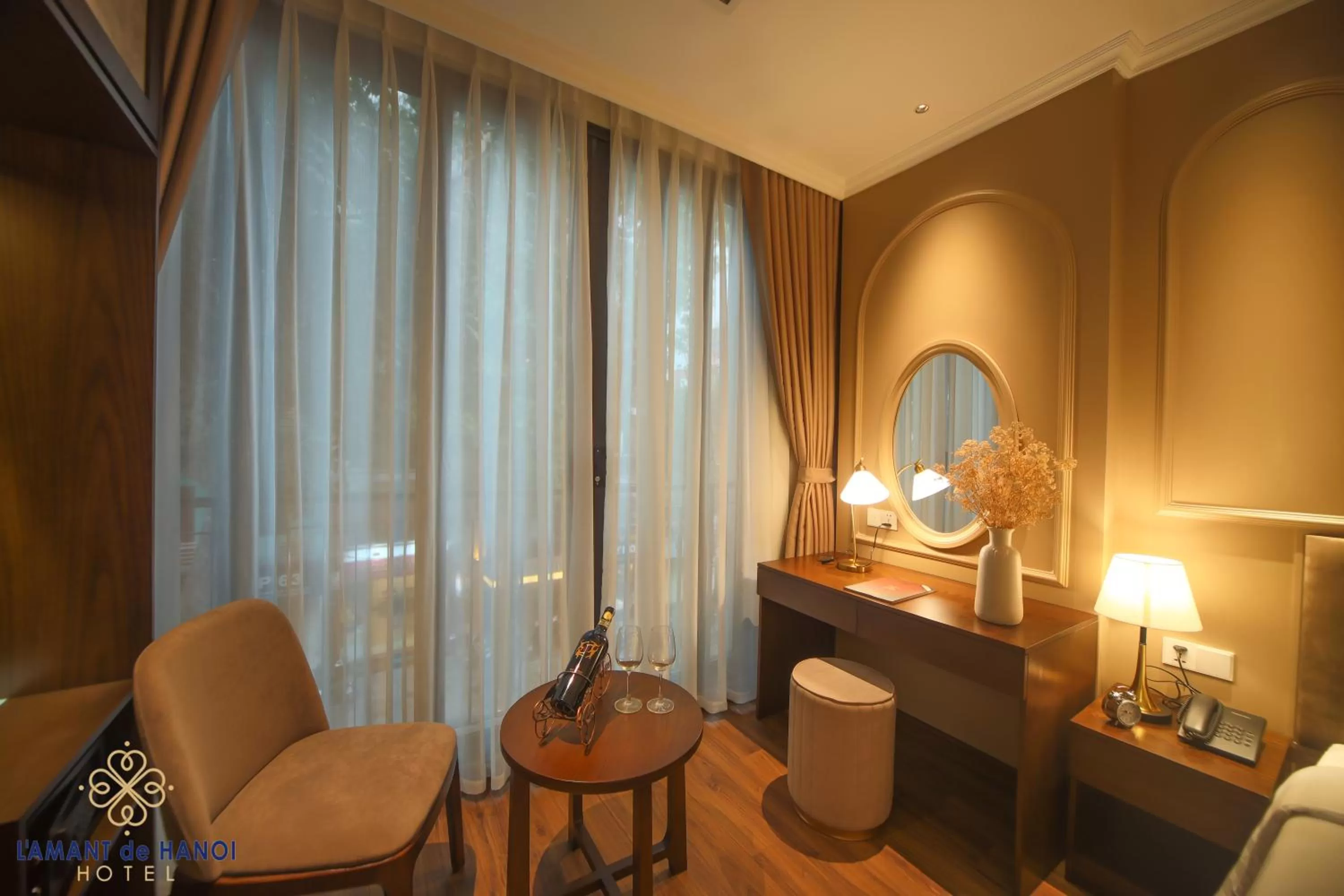 Living room in L'amant de Hanoi Hotel - khách sạn Lamant de Hà Nội