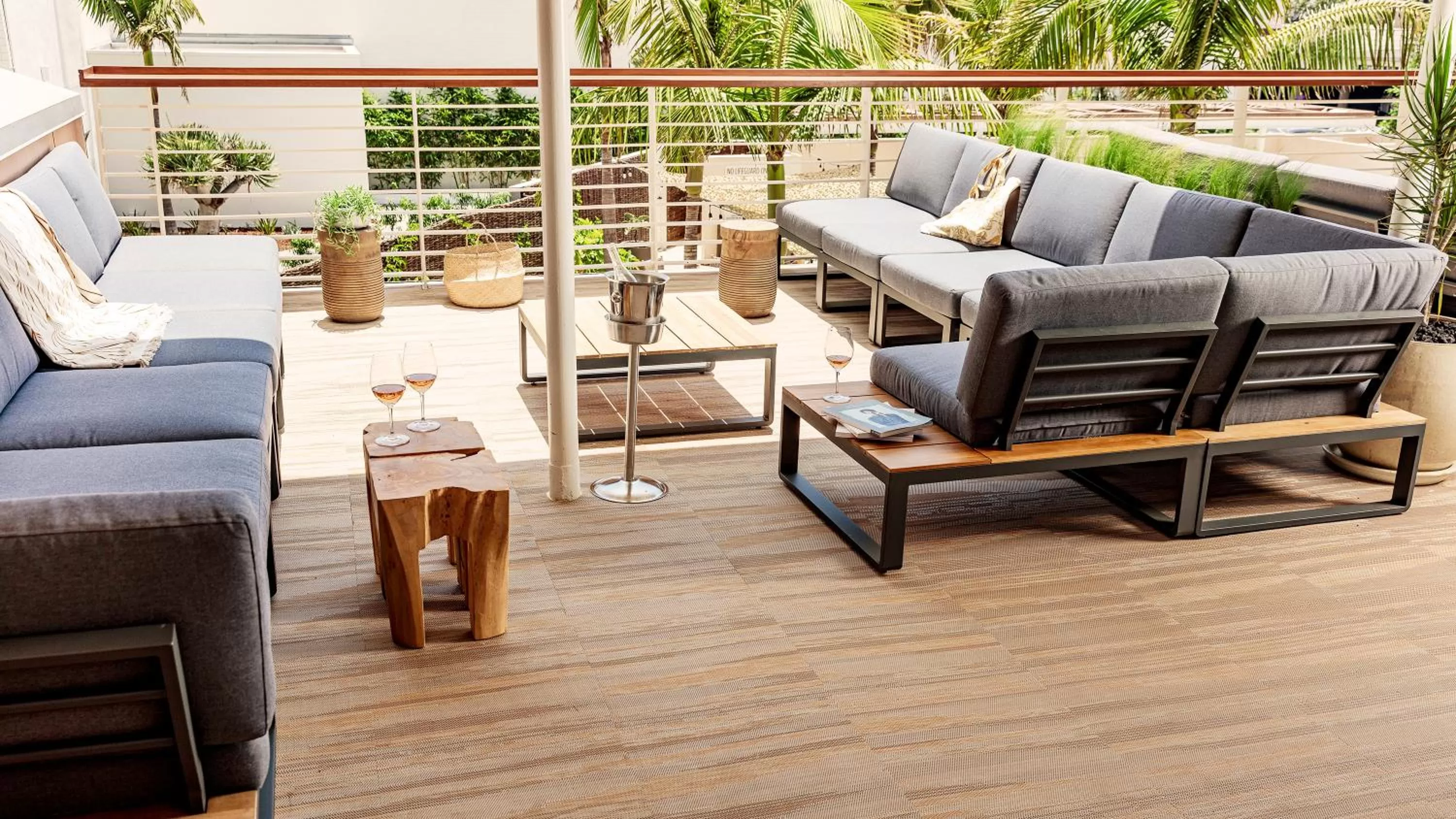 Patio in Hotel June West LA, a Member of Design Hotels