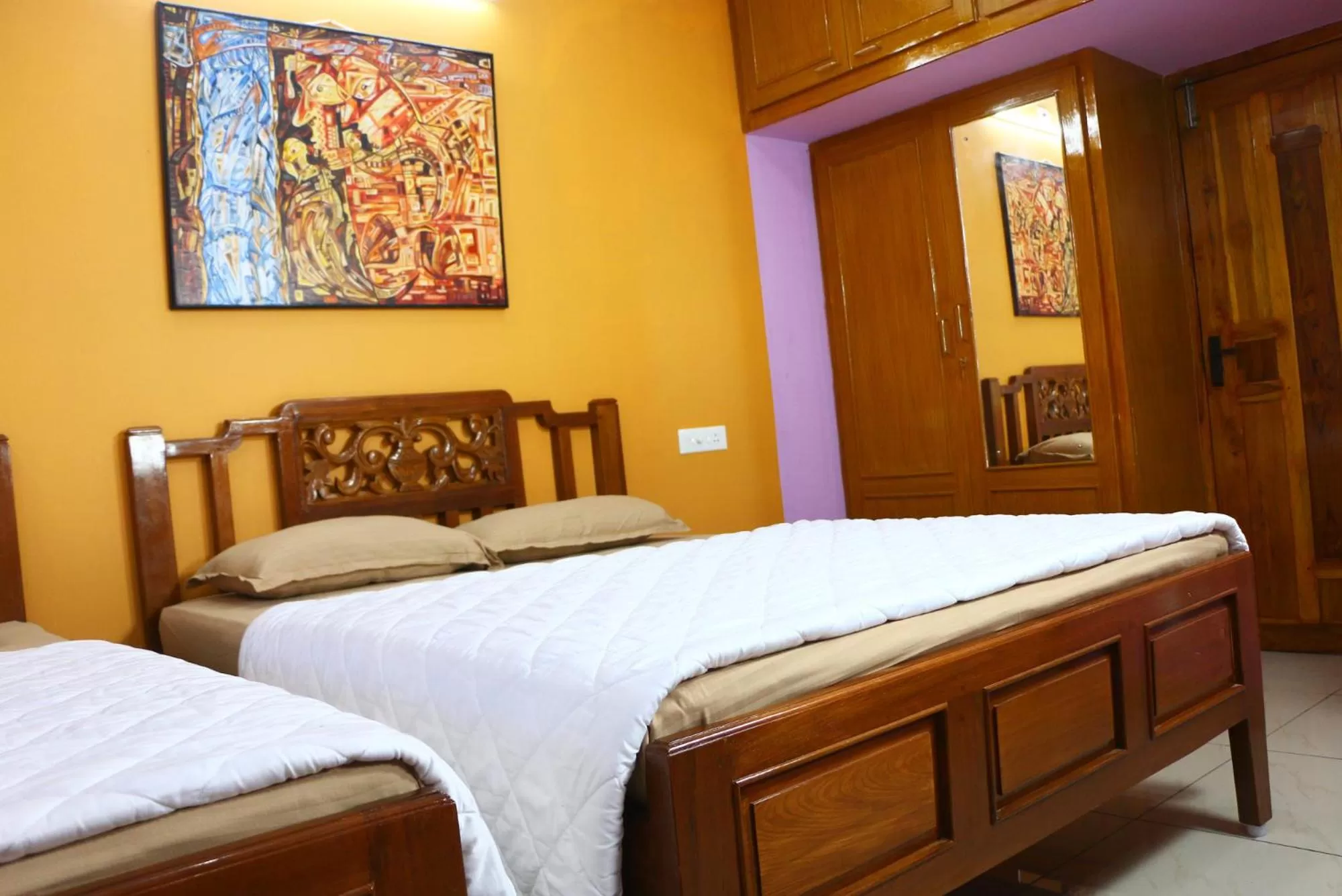 Bed in Bluetique Beach House