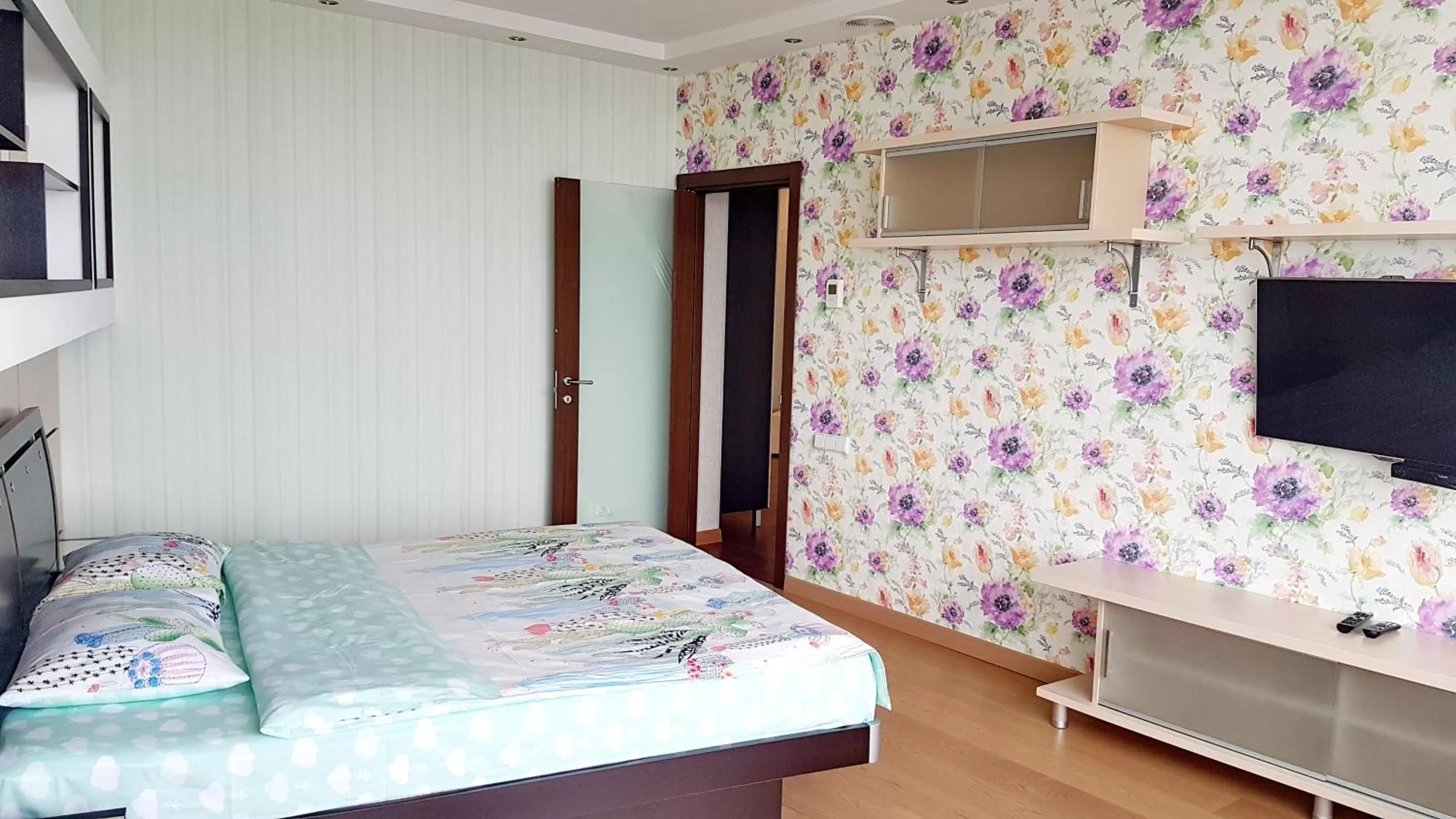 Bed in Most City Apart-Hotel