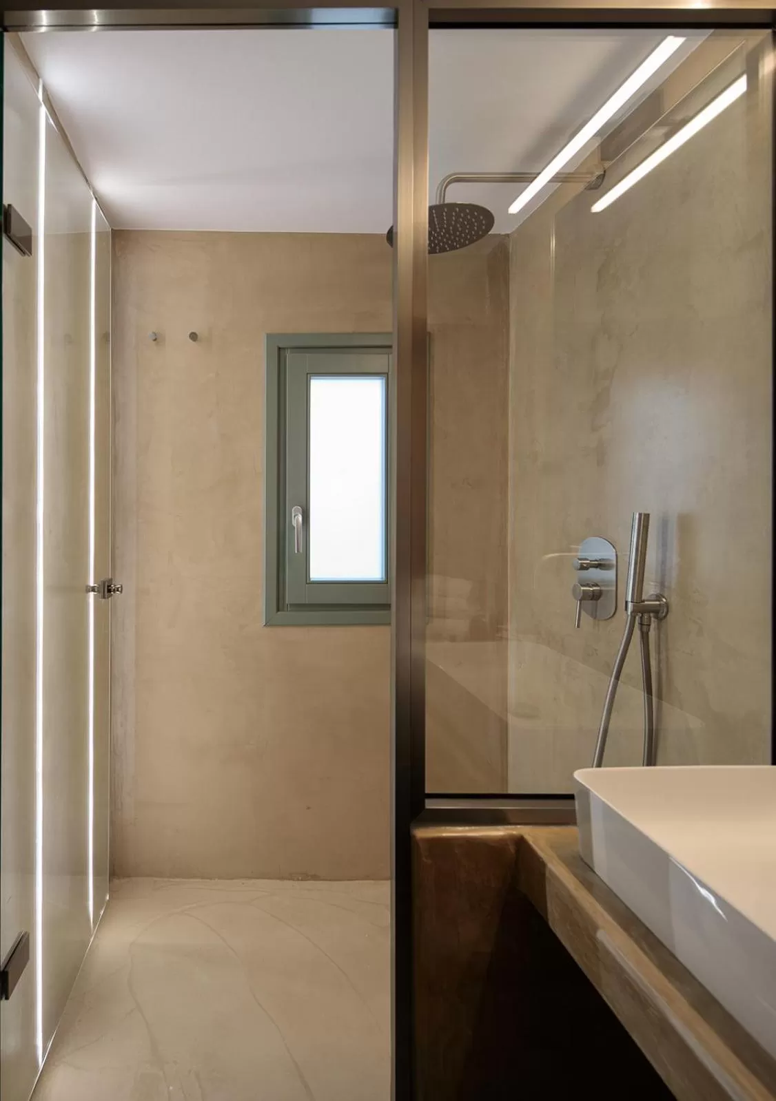Shower, Bathroom in Makava Suites Naxos