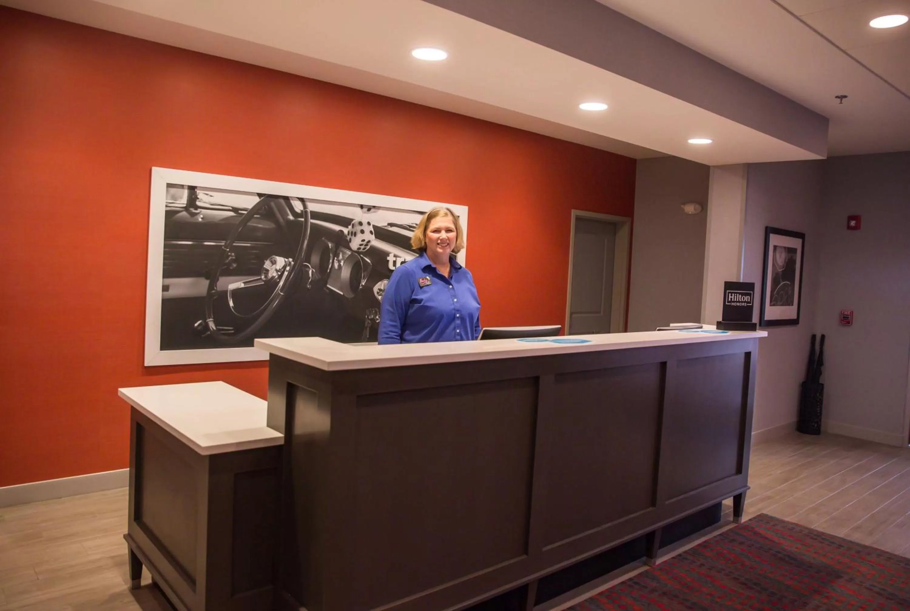 Lobby or reception in Hampton Inn-Pontiac