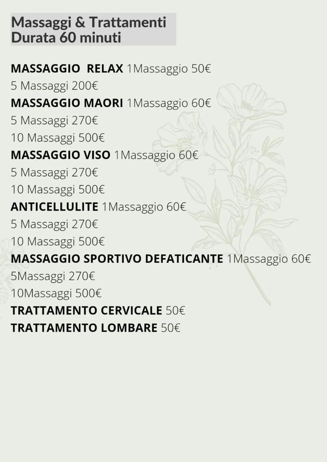Massage in Hotel Fioralba
