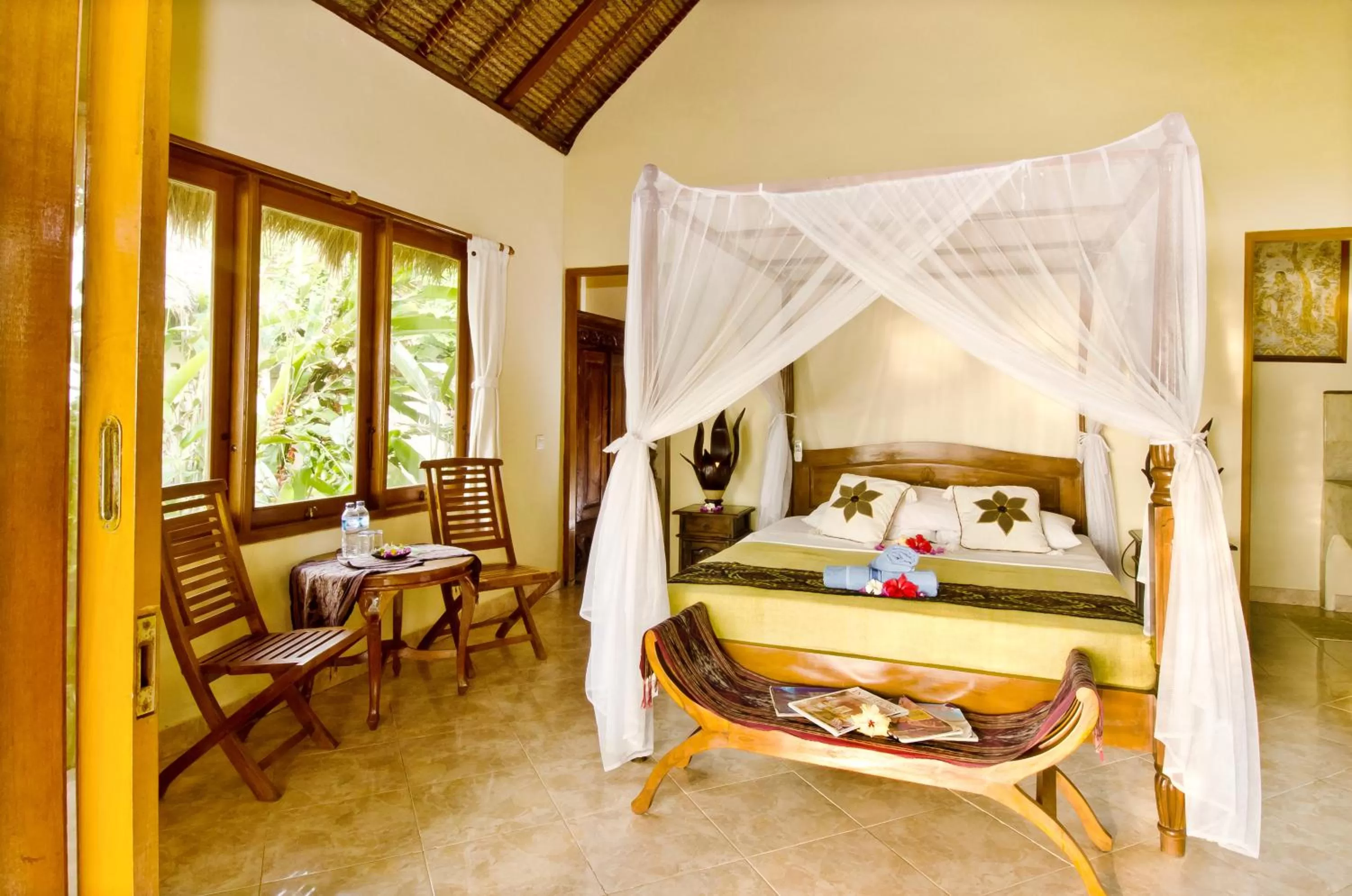 Day, Bed in Mushroom Beach Bungalows