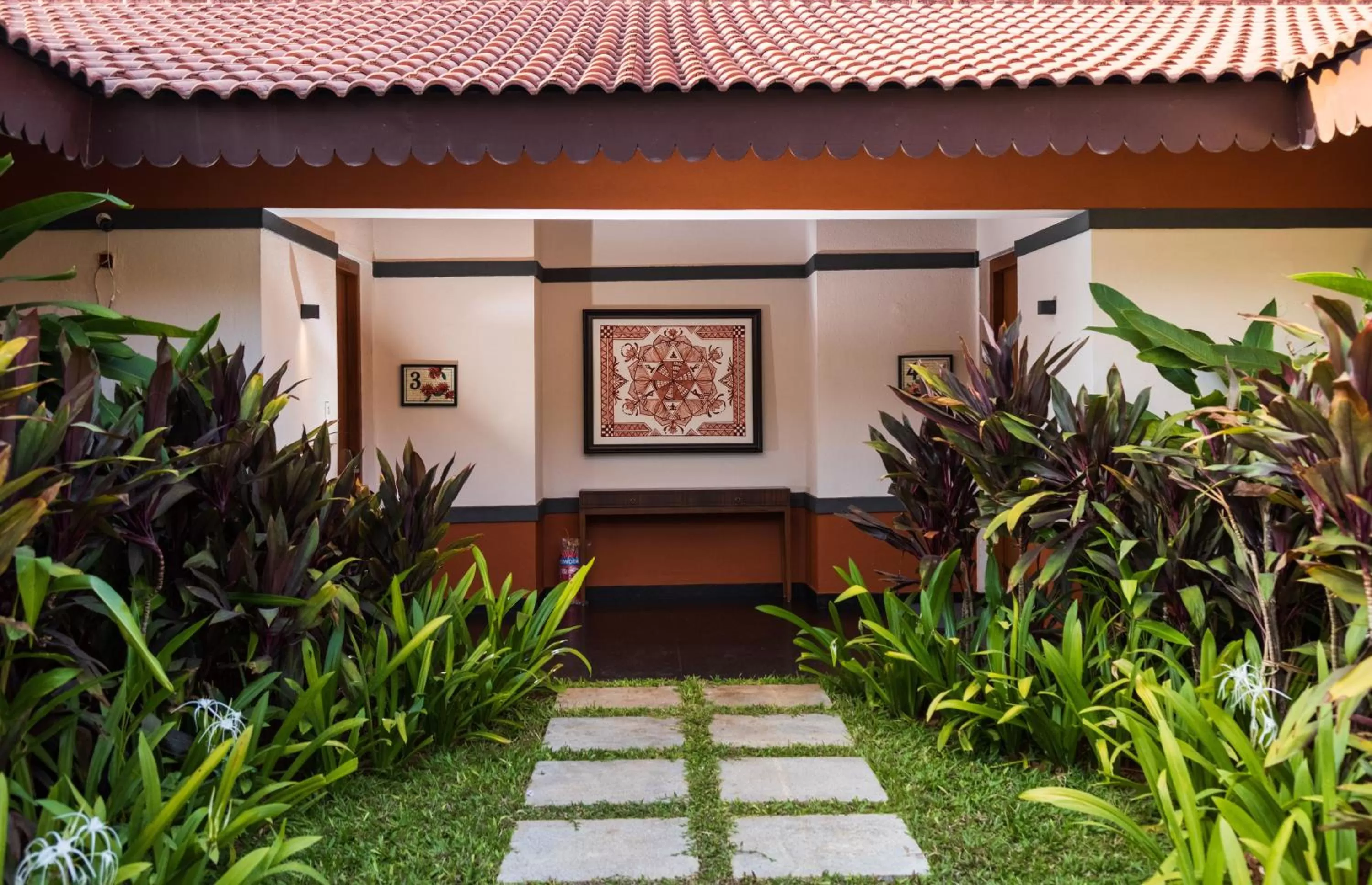 Facade/entrance in Denissons Beach Resort, formerly Gamyam Retreat