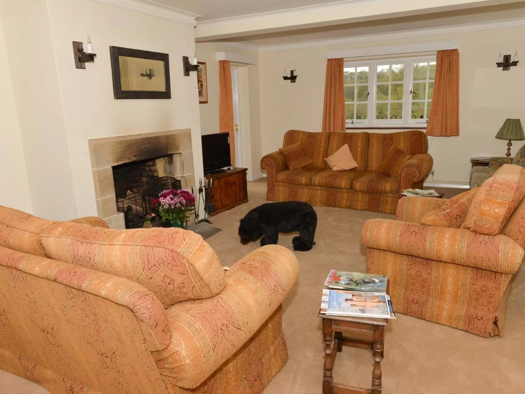 Living room in Twyford Farm B&B