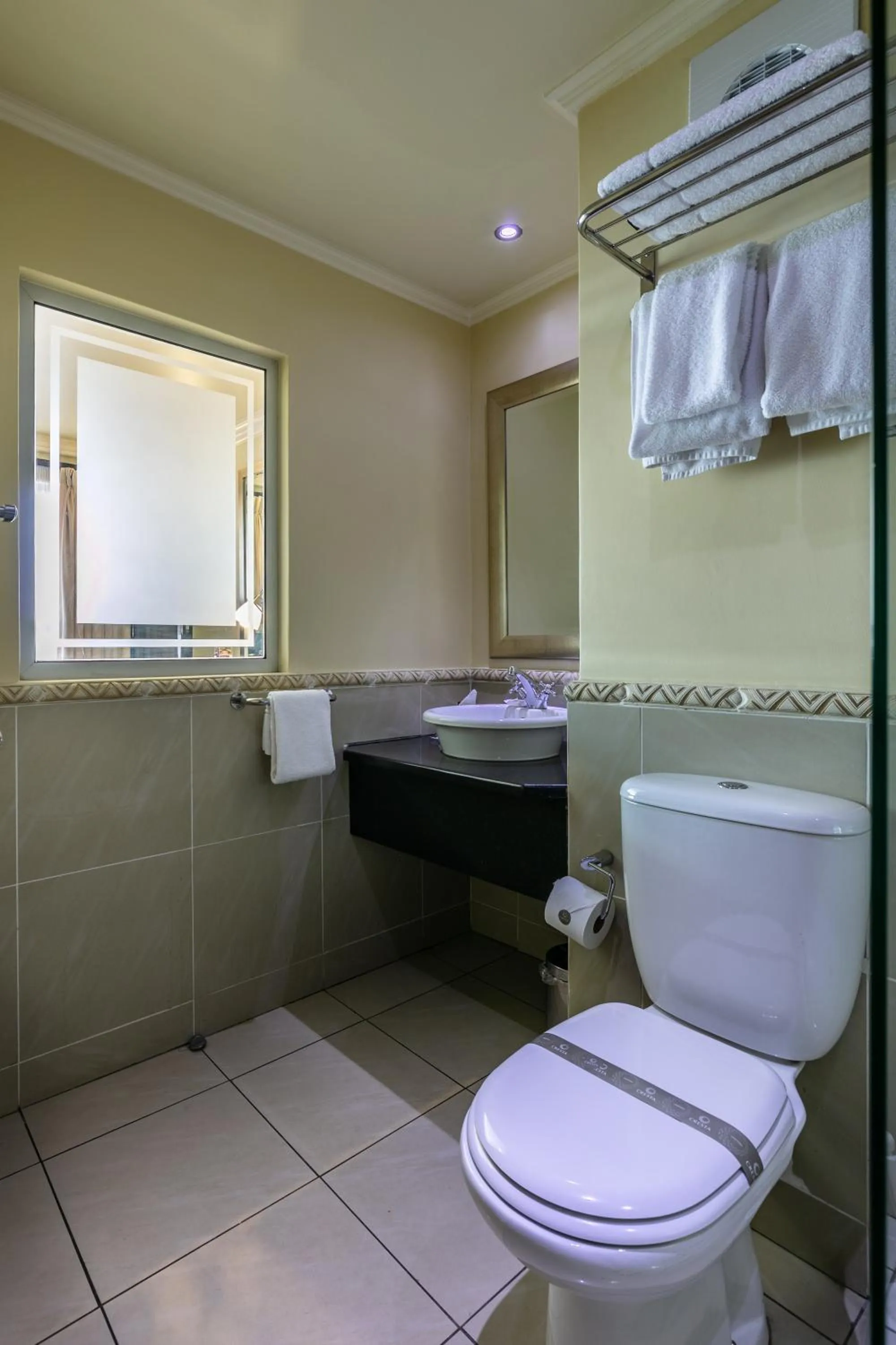 Toilet in Cresta President Hotel