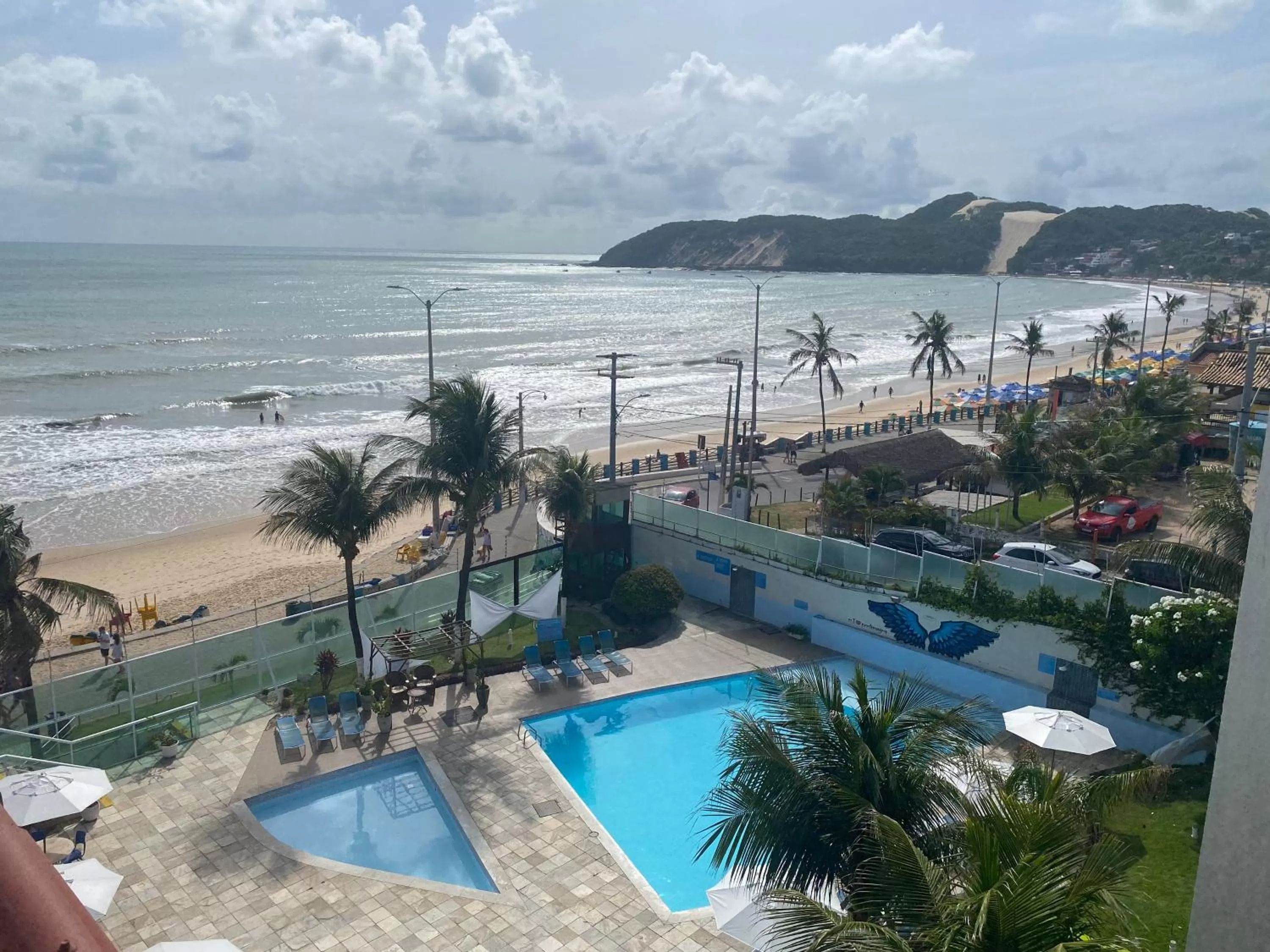 Pool view in Bicalho Flat Beira Mar Praia PontaNegra -Natal