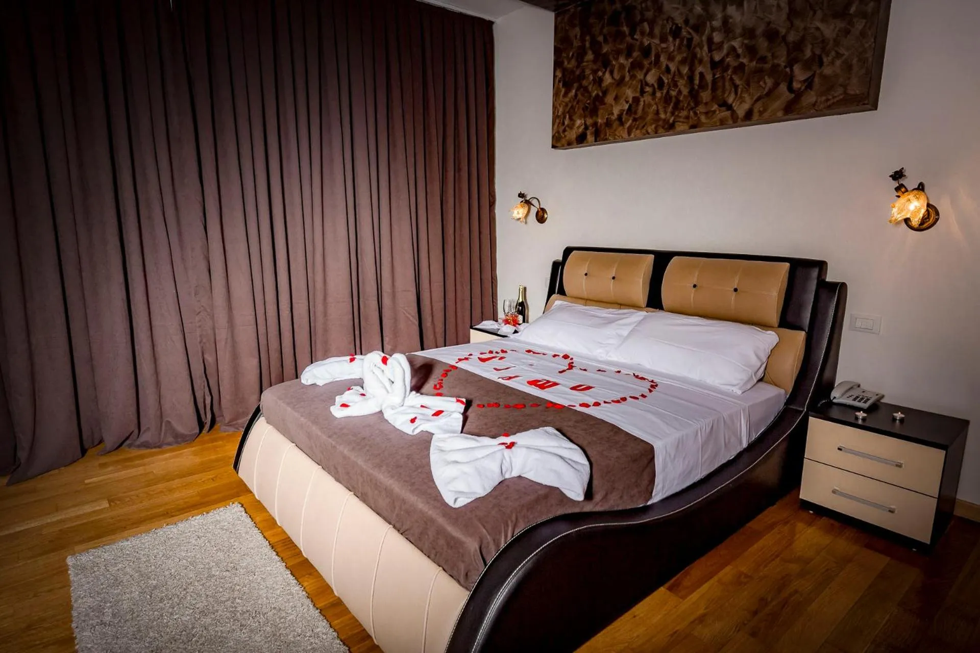 Bed in Hotel Trieste