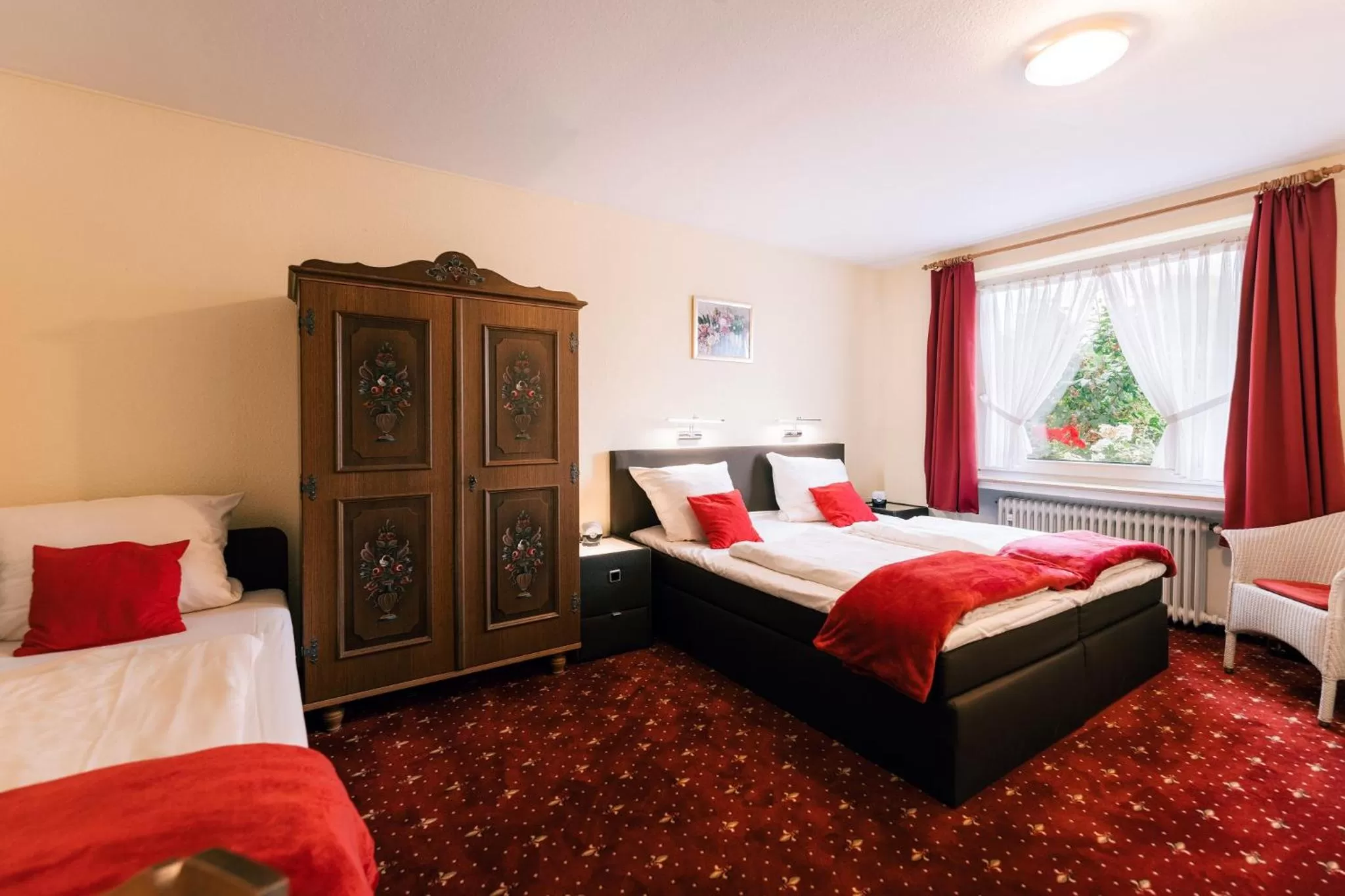 Bedroom, Bed in Hotel Hasenjäger