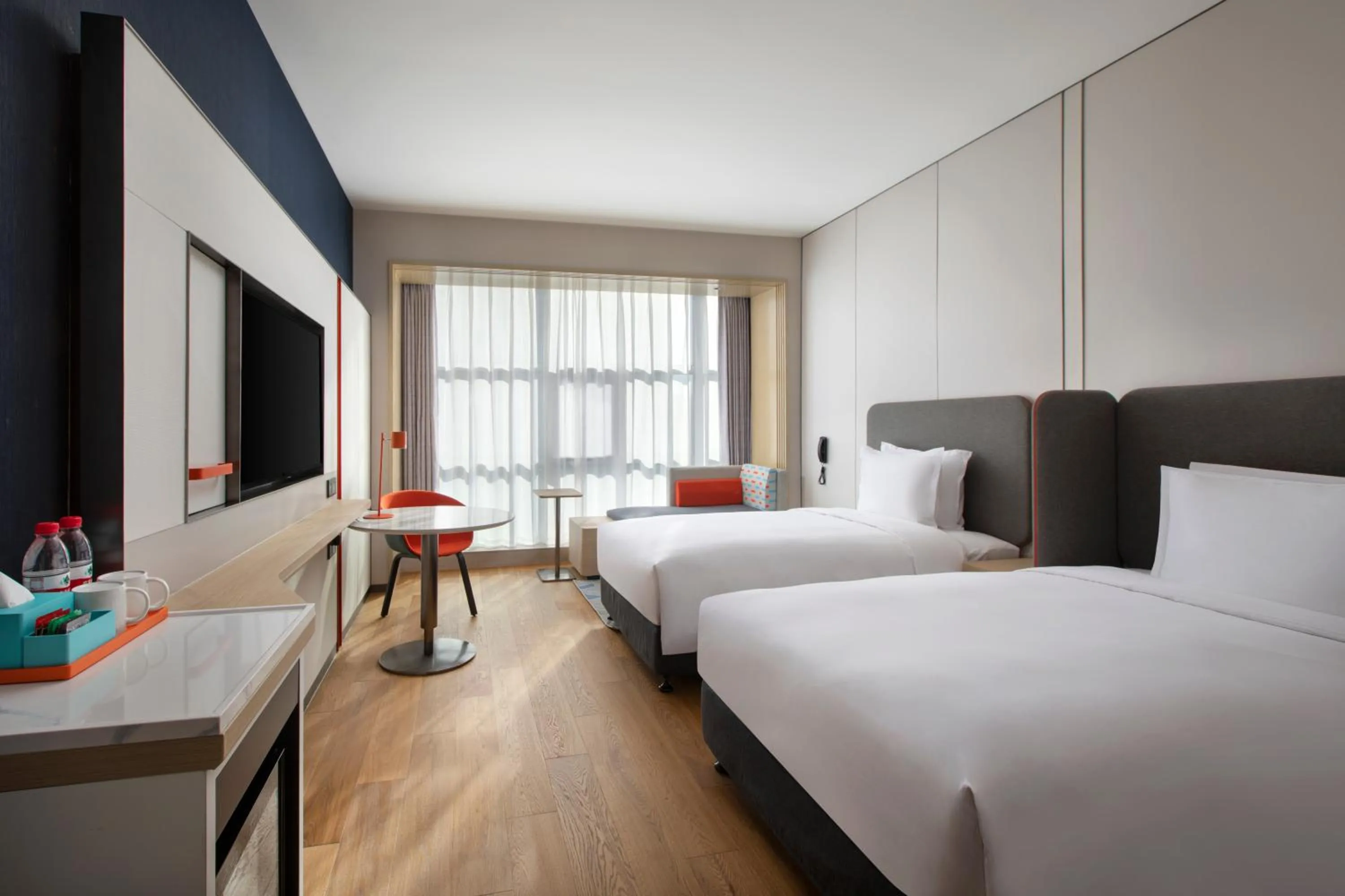 Bedroom, Bed in Holiday Inn Express Beijing Yizhuang Center by IHG