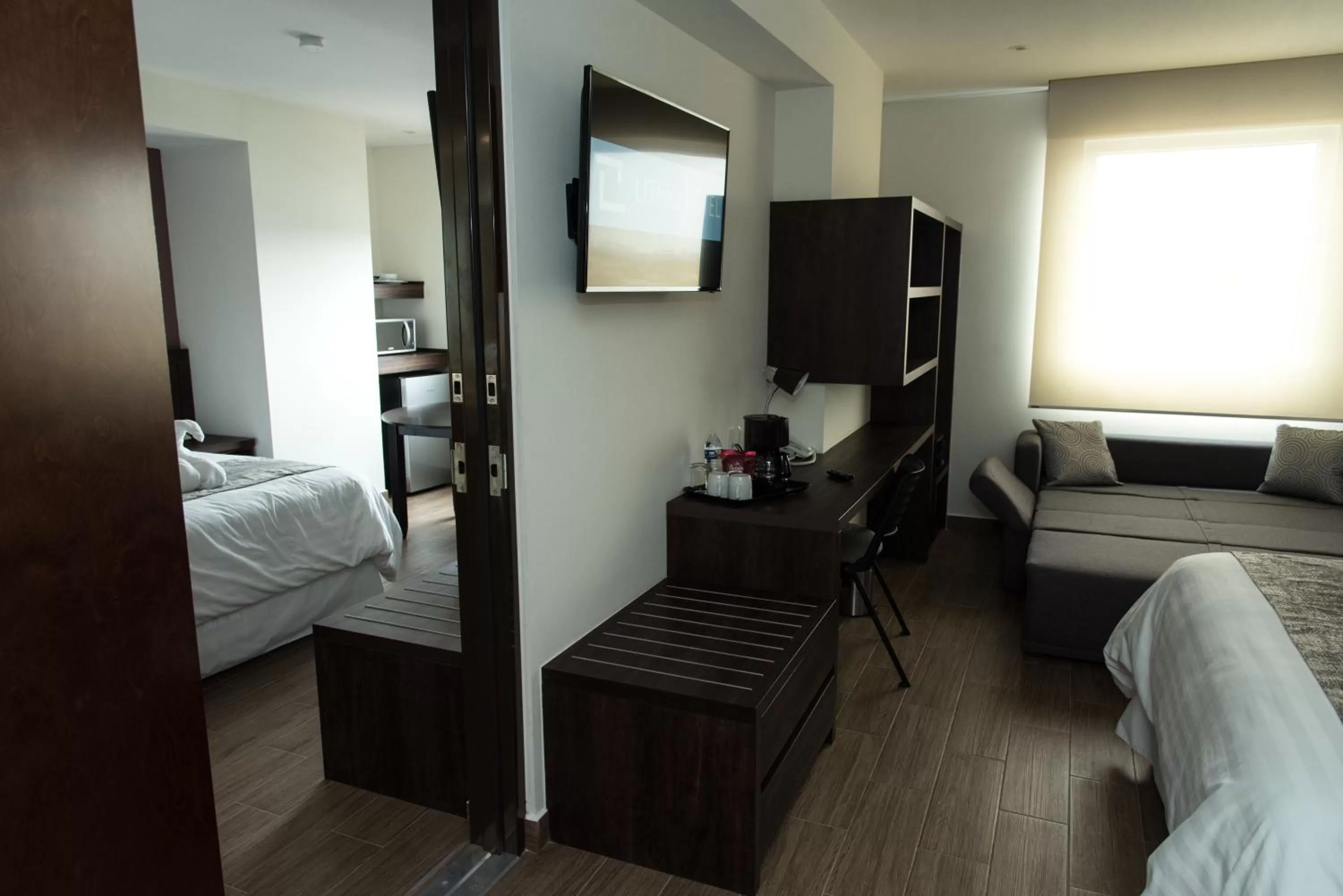 Photo of the whole room, Bed in Lithio Hotel