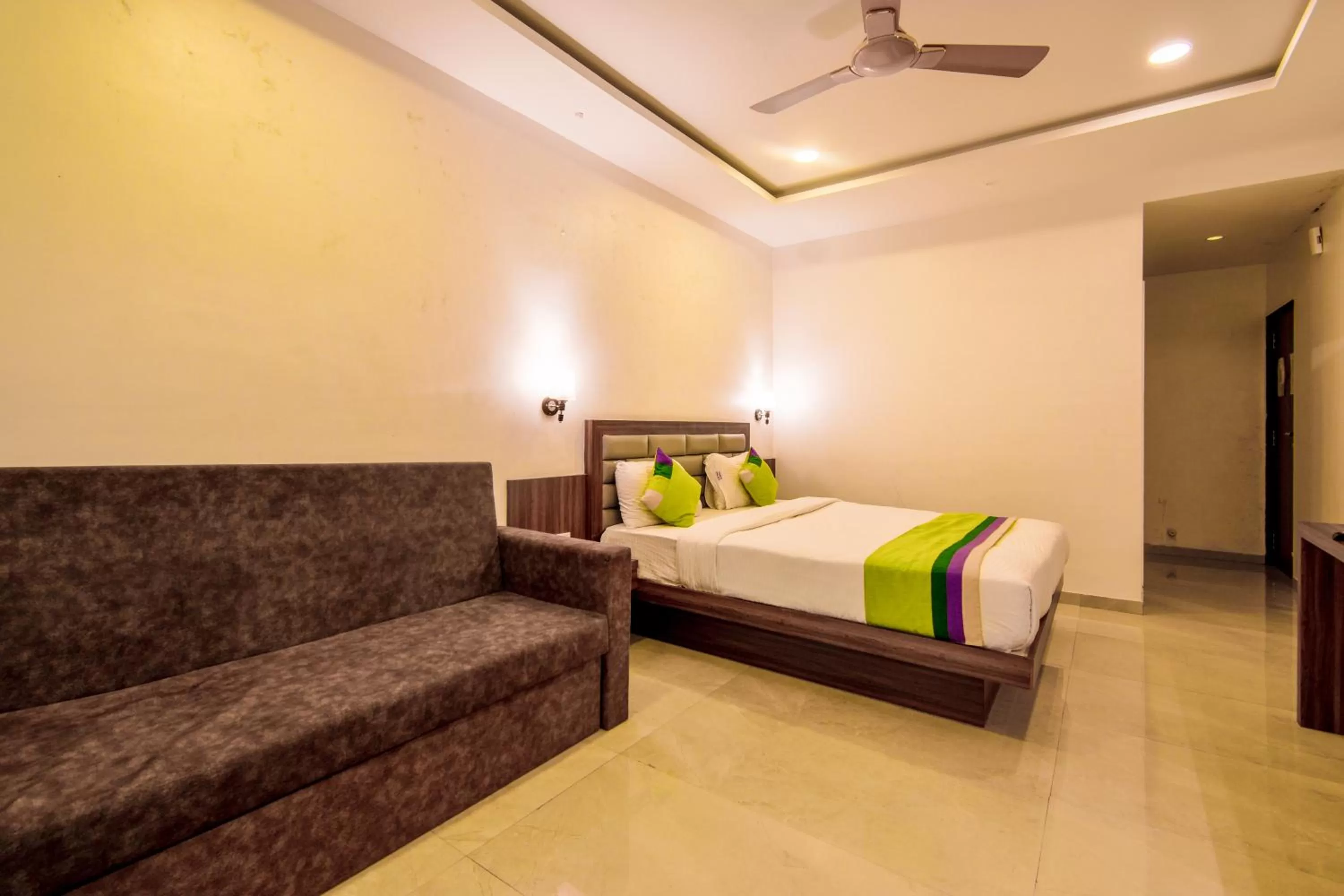 Bedroom, Bed in Treebo Prince Palace