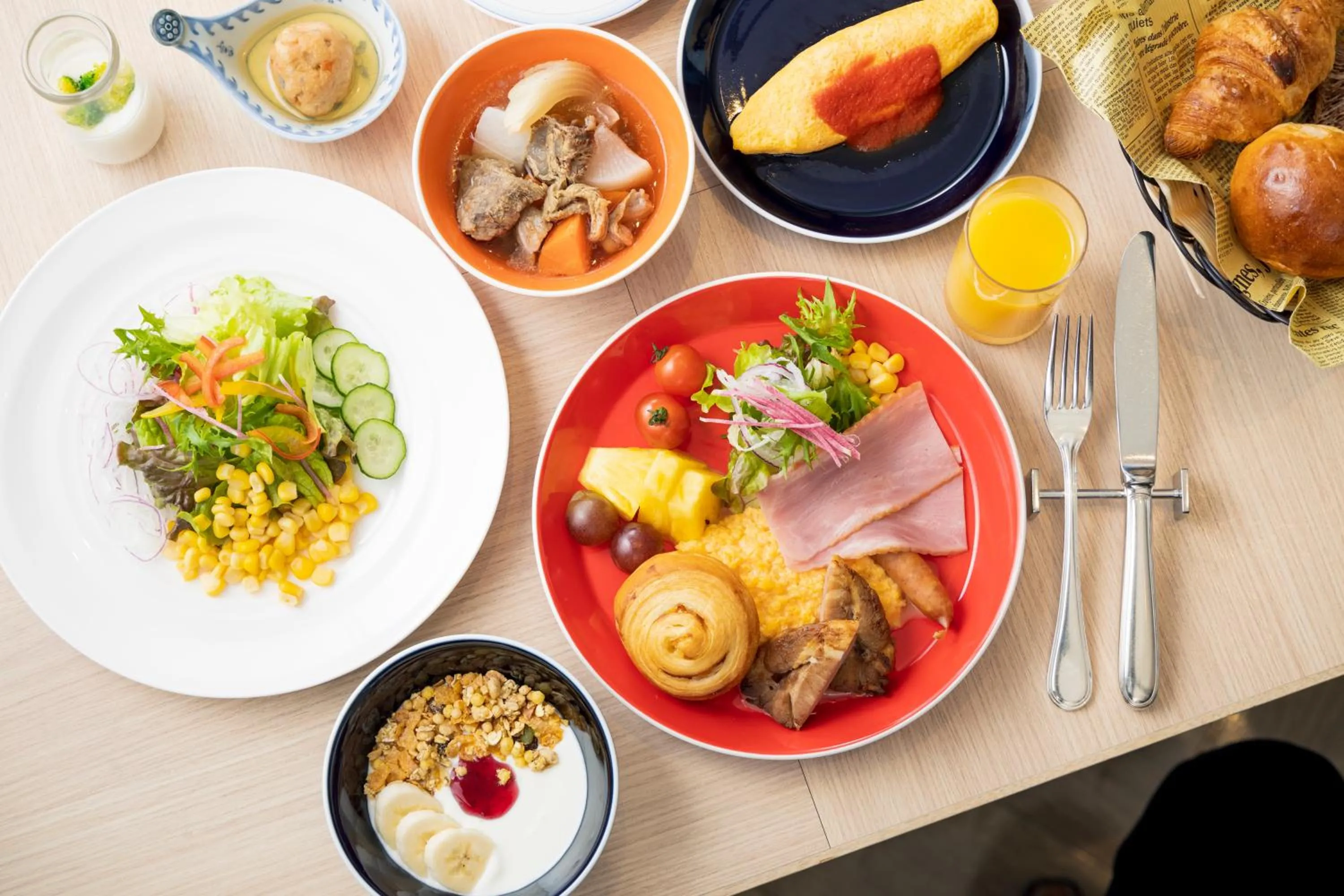 Food and drinks in JR Hotel Clement Takamatsu