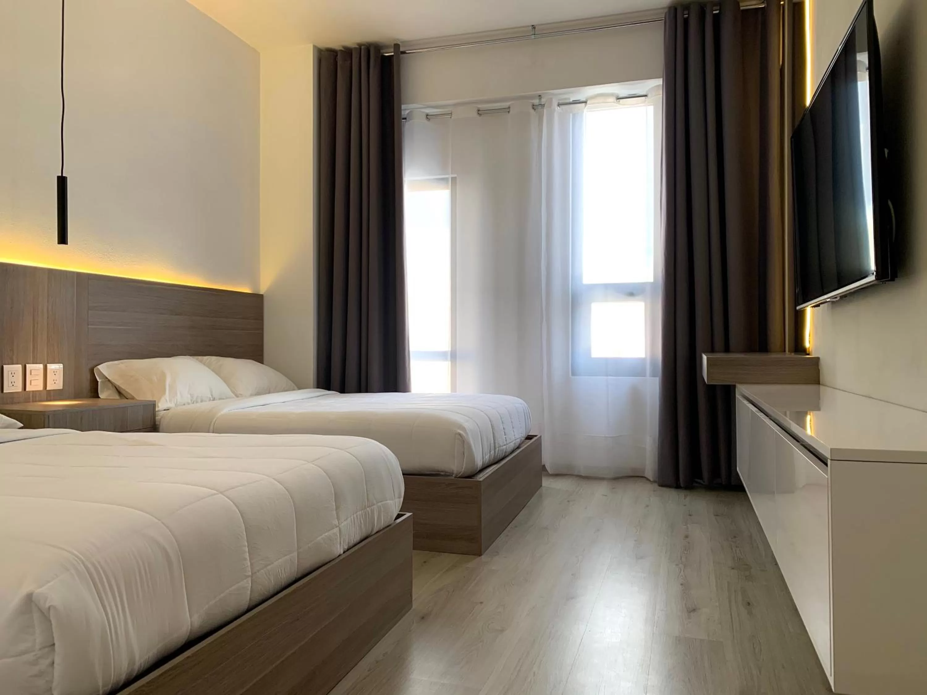 Bed in Hotel Blanco Pachuca