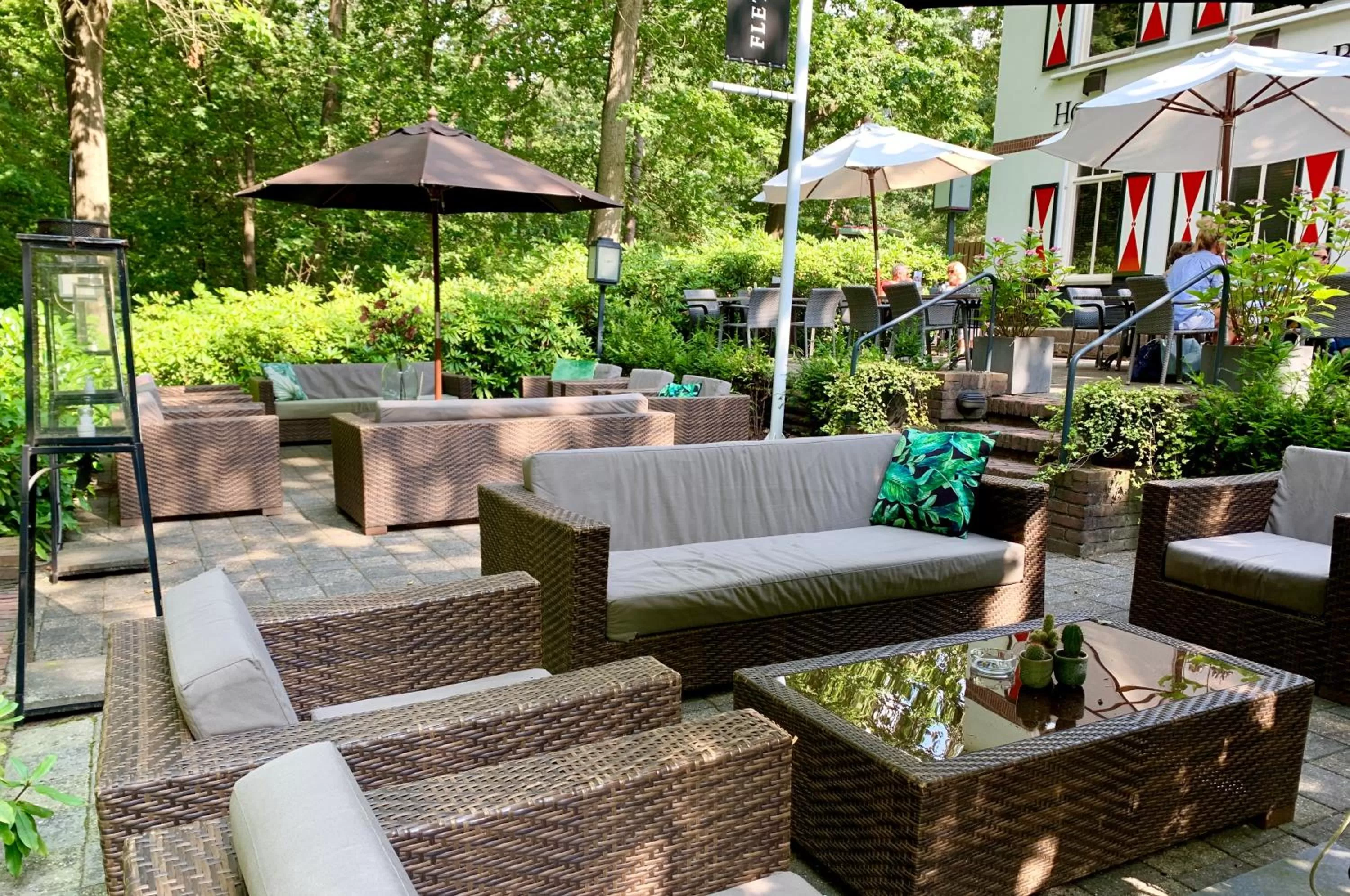 Balcony/Terrace in Fletcher Hotel Restaurant Boschoord