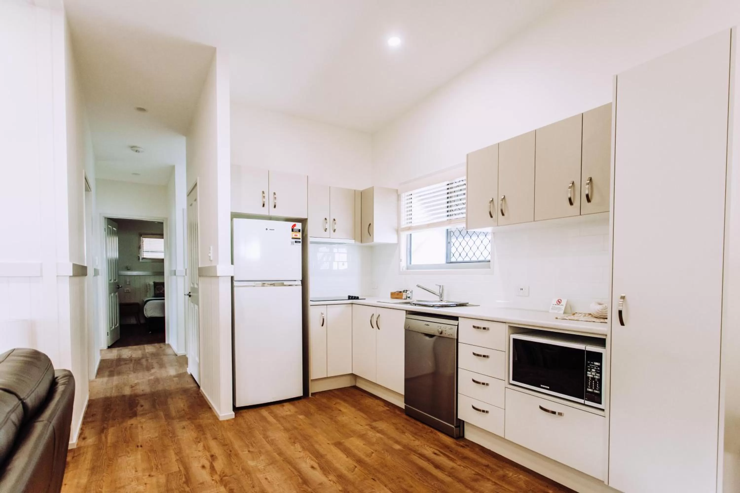 Kitchen or kitchenette in Woolgoolga Beach Holiday Park