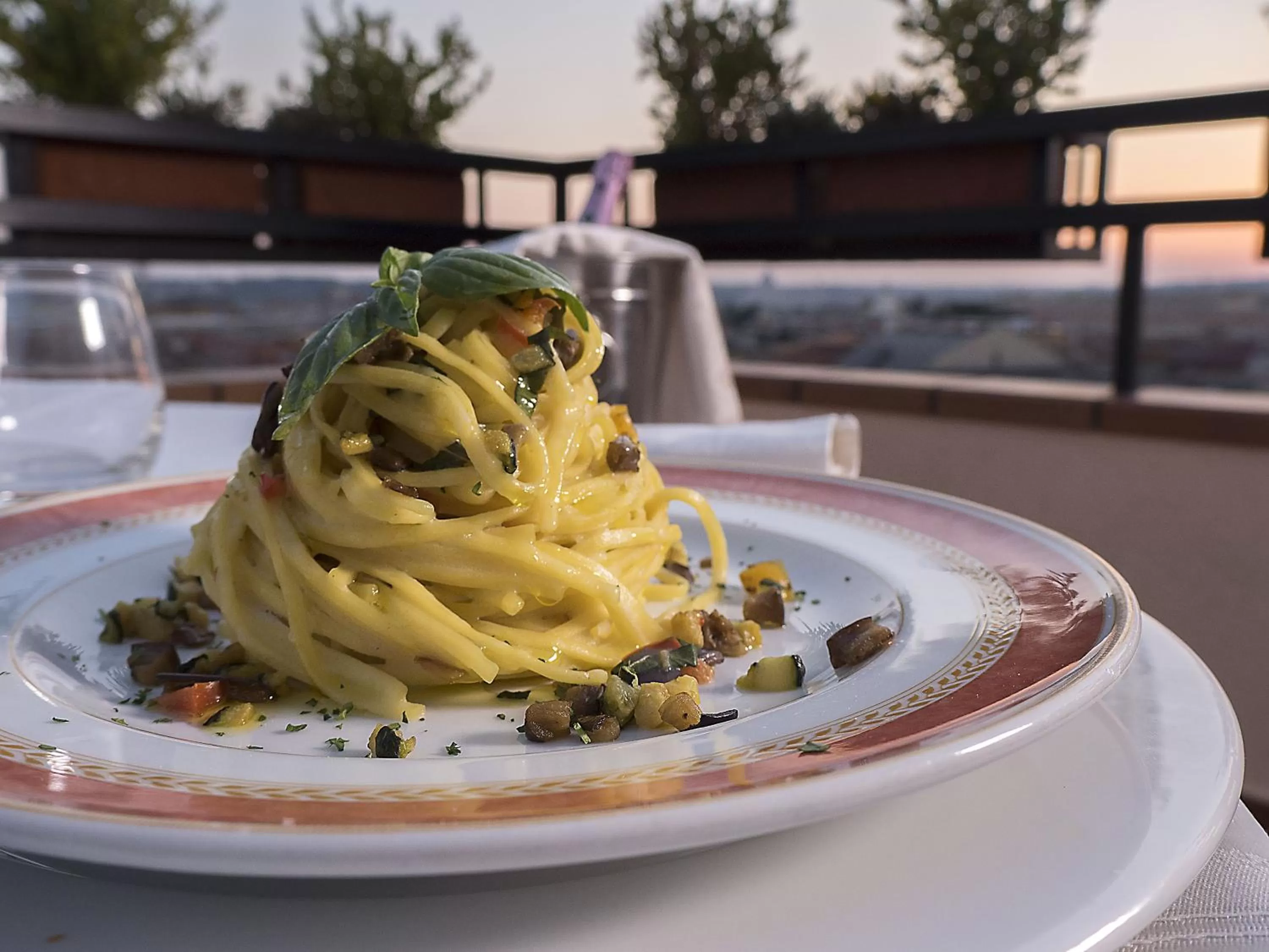 Food close-up in Hotel Diana Roof Garden