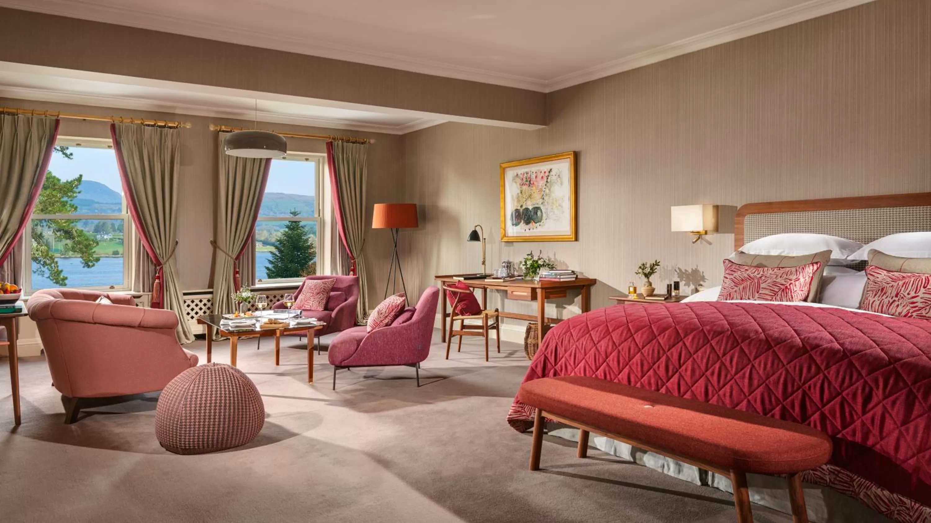 Photo of the whole room, Bed in Sheen Falls Lodge