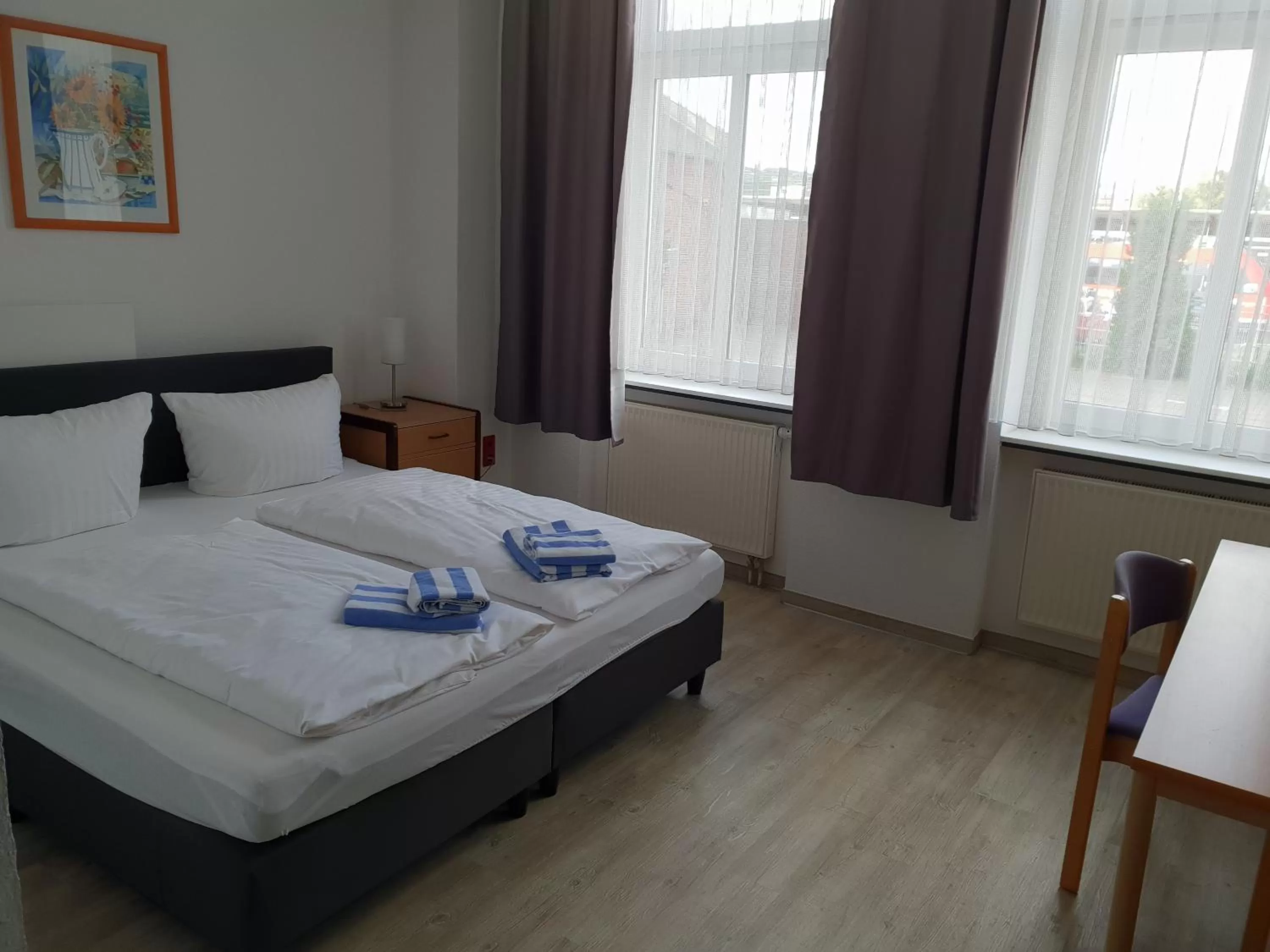 Bed in Appartement-Hotel Rostock