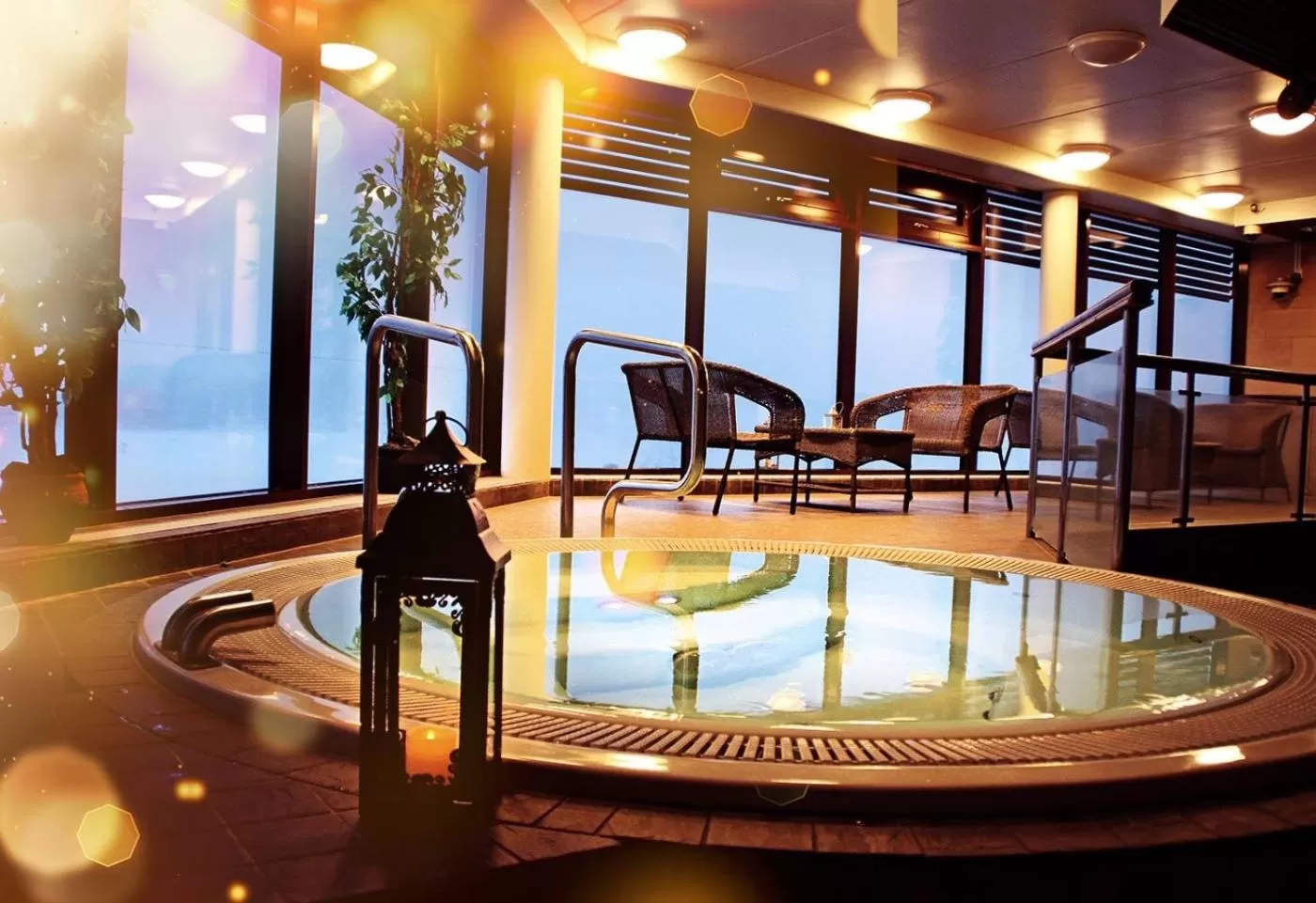 Swimming pool in Ukkohalla Chalets