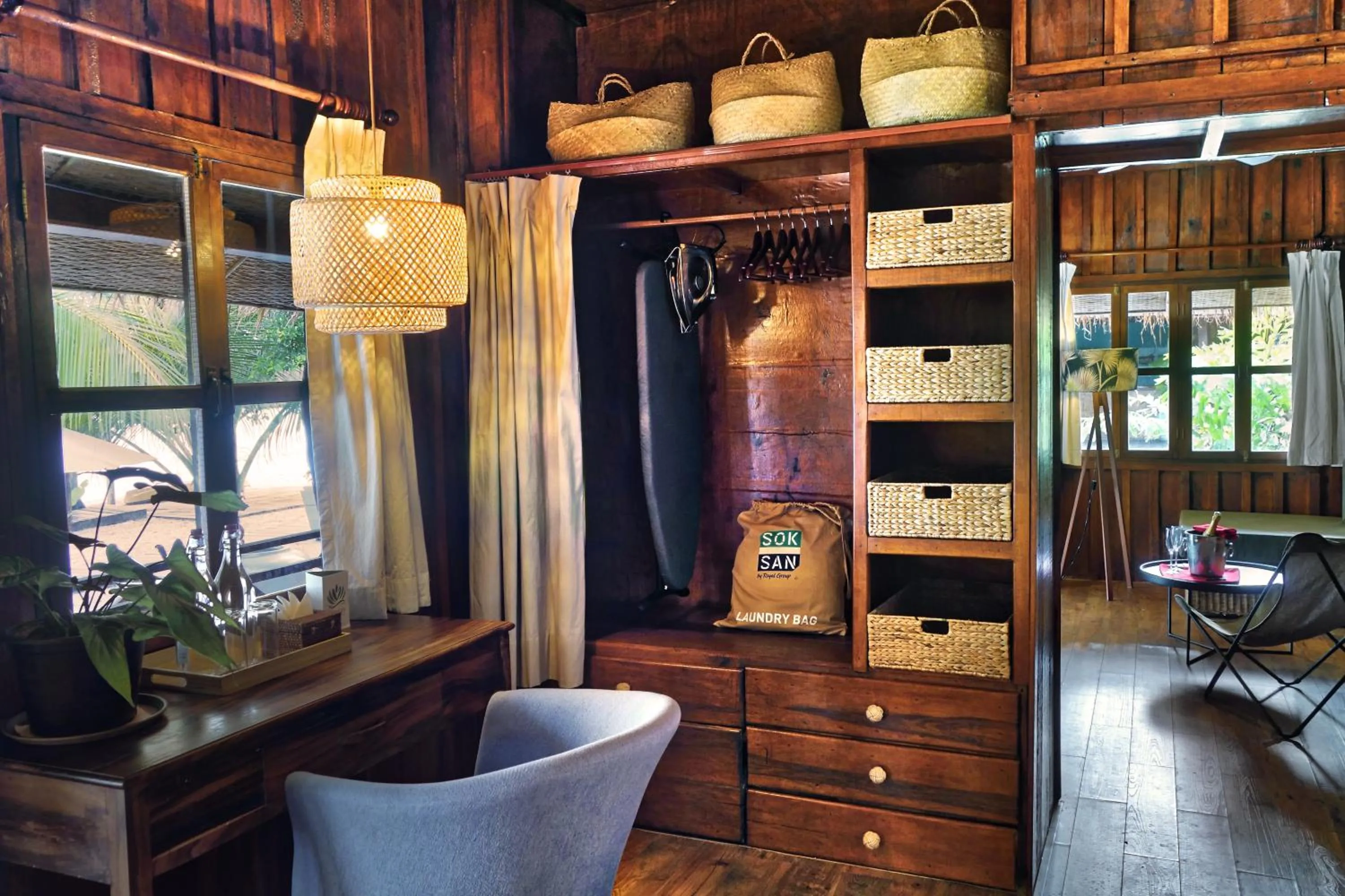 Seating area in Sok San Beach Resort