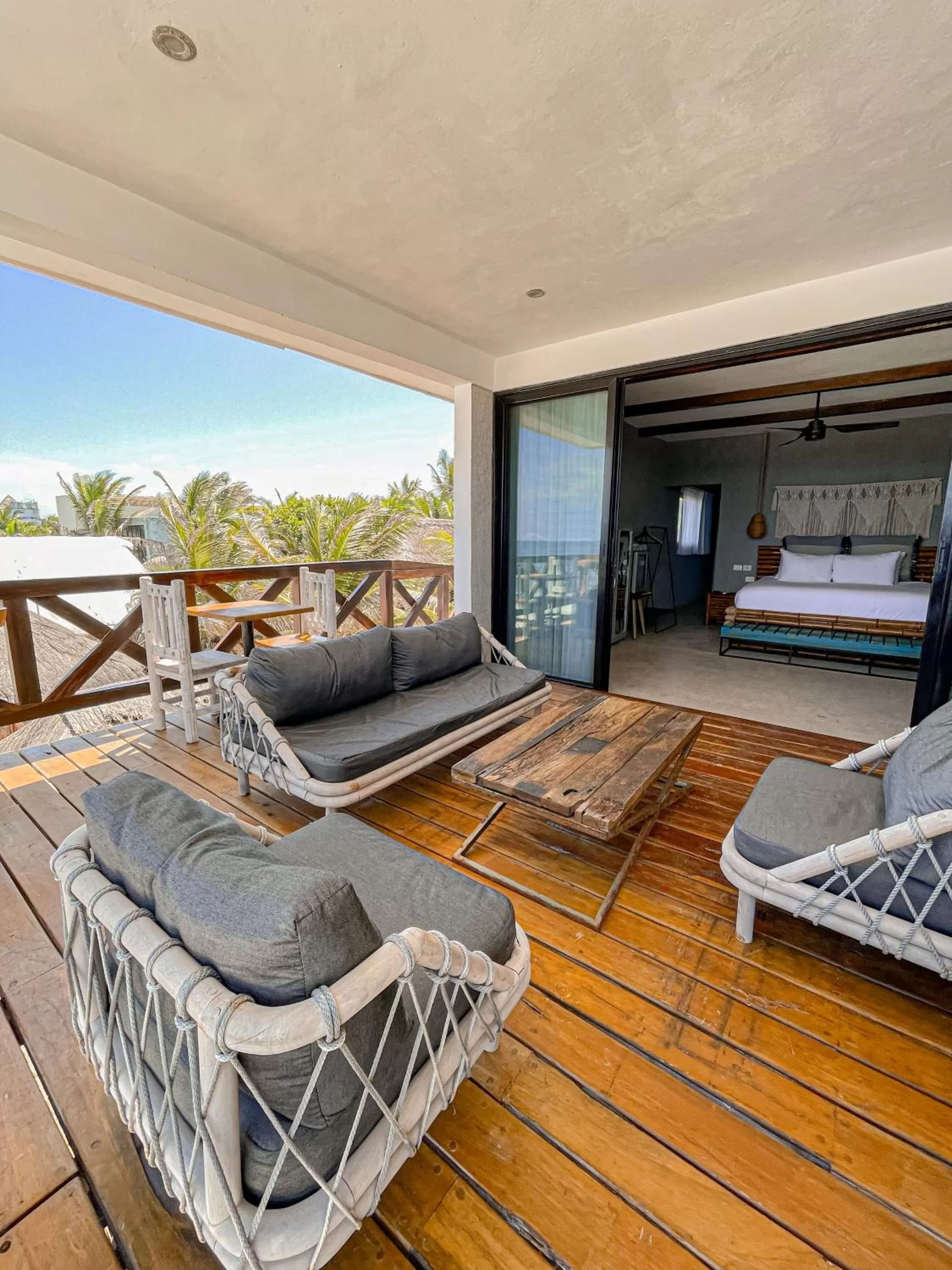 Balcony/Terrace, Seating Area in Hotelito Azul