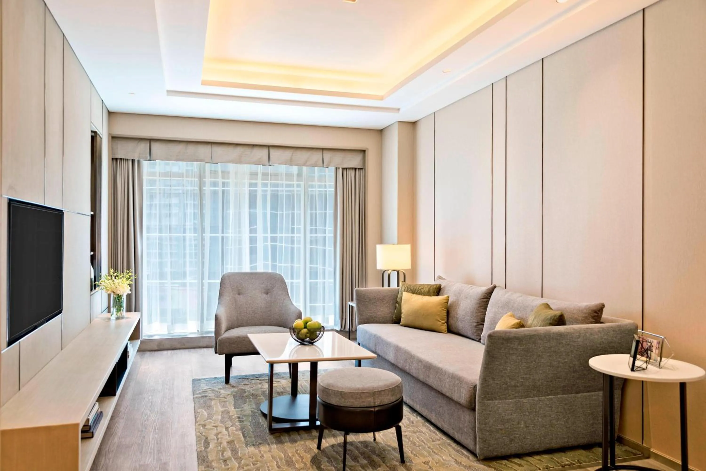 Living room in Marriott Executive Apartments Hangzhou Yuhang