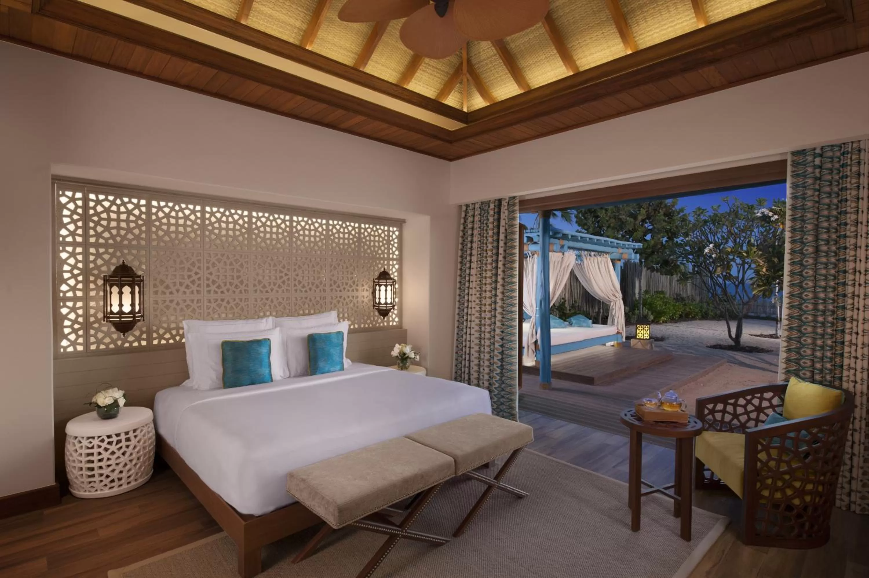 View (from property/room), Bed in Banana Island Resort Doha by Anantara