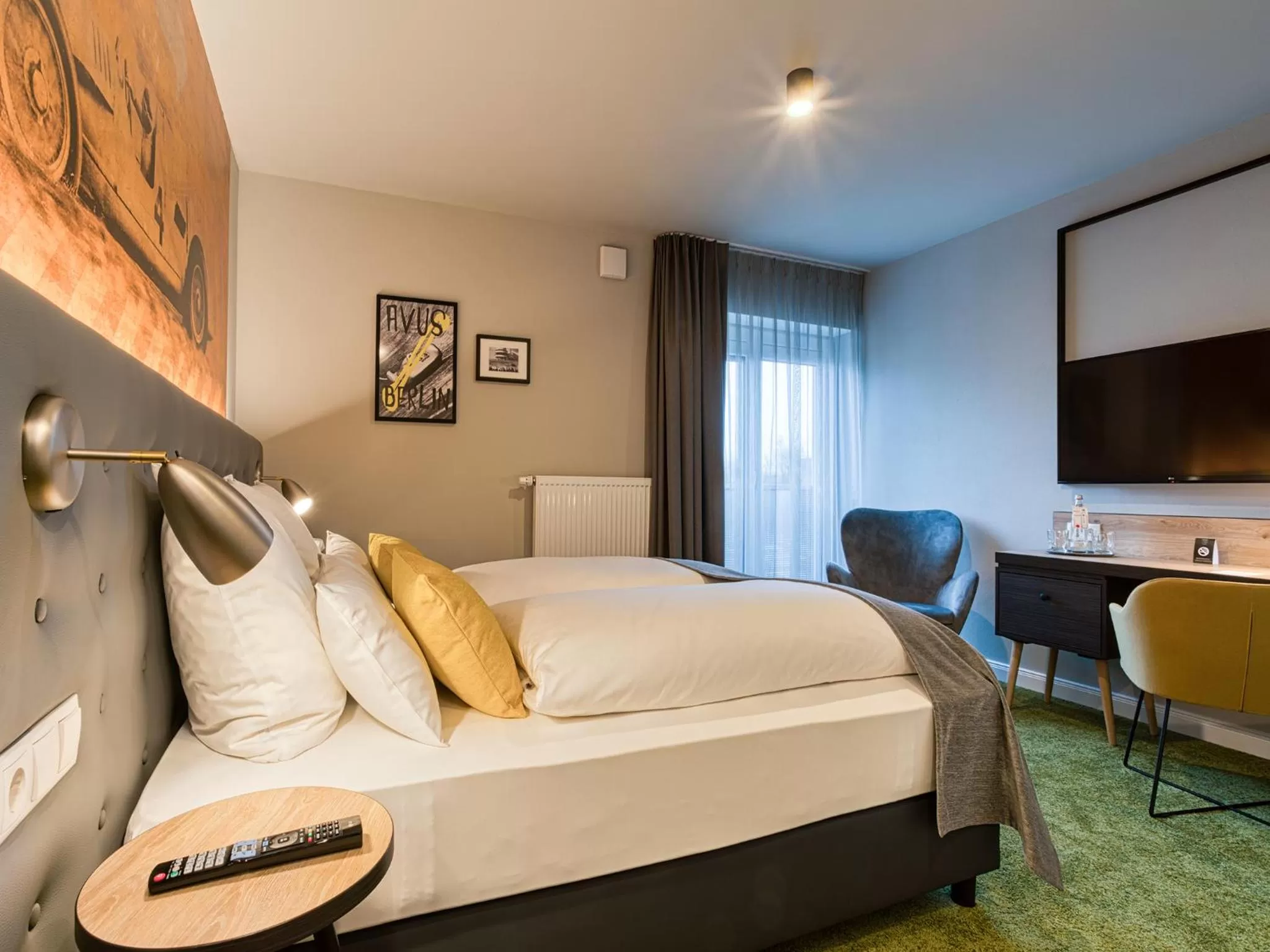 Photo of the whole room, Bed in NYCE Hotel Ingolstadt