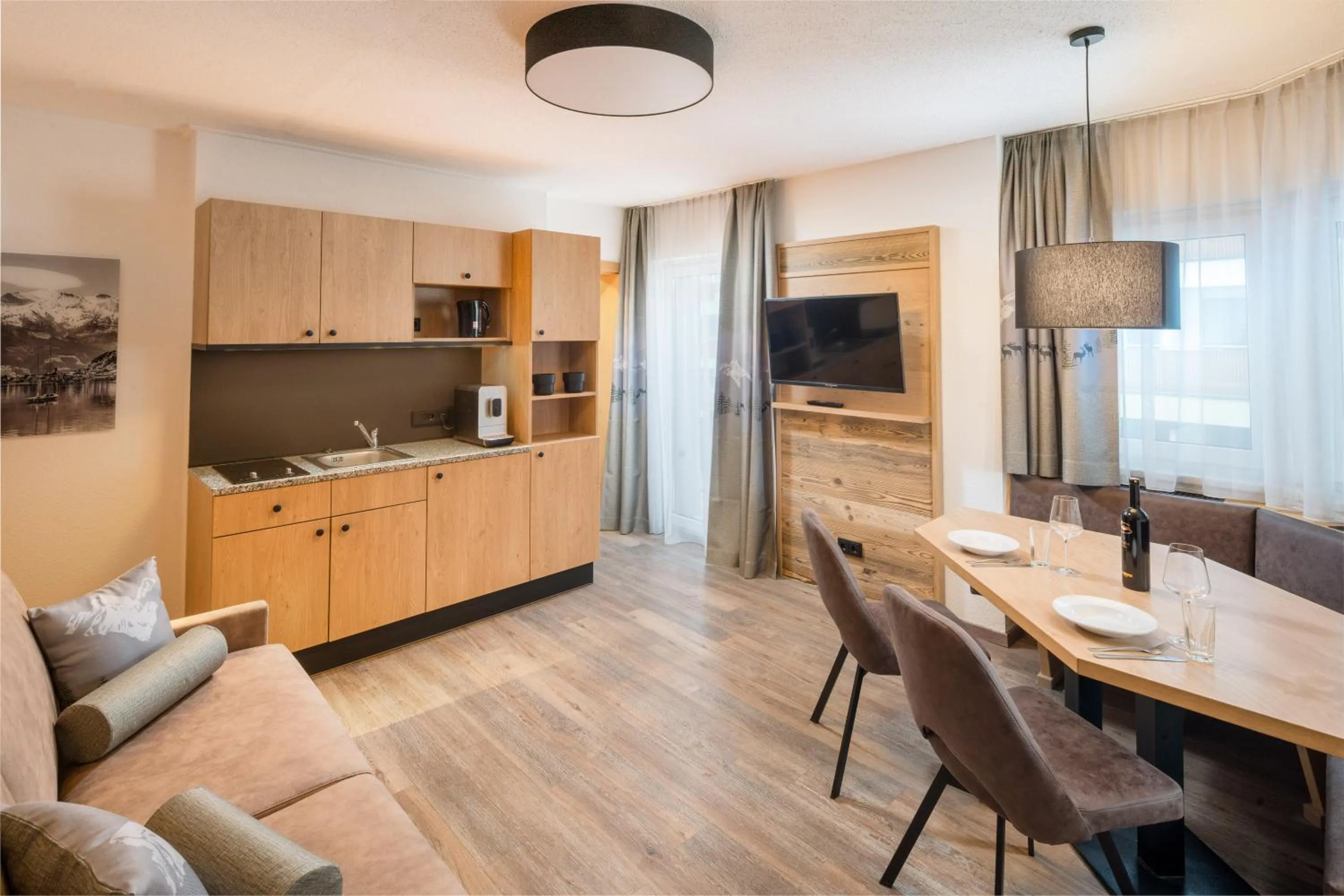 Kitchen or kitchenette in Hotel Grüner Baum