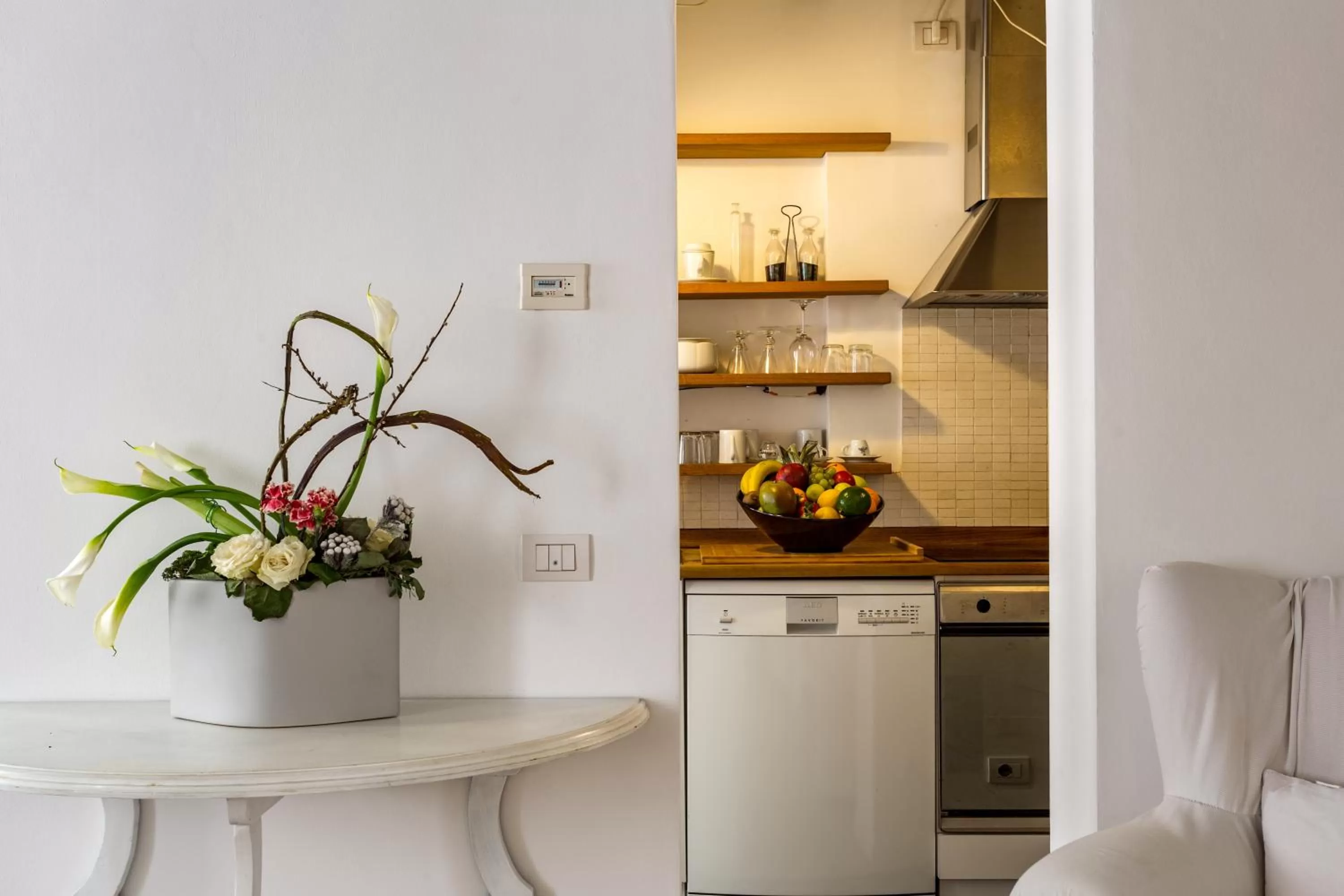 Kitchen or kitchenette in Hotel Tiziano