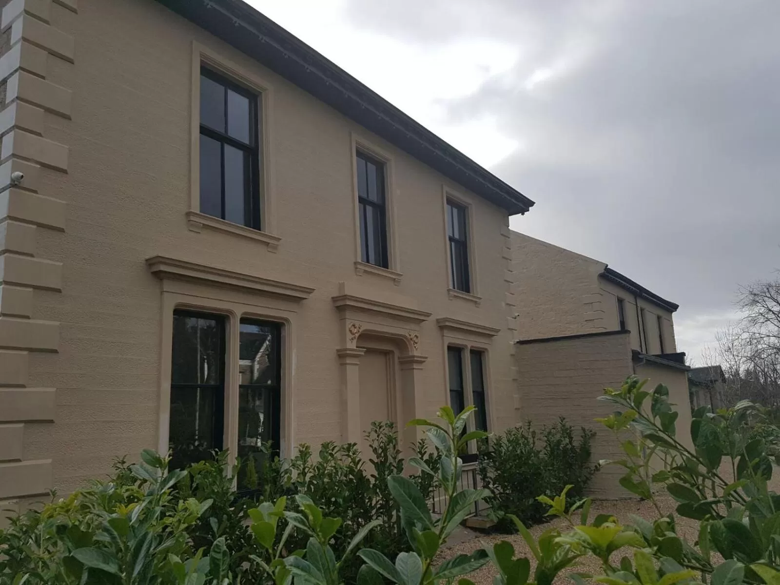 Facade/entrance in Crosshill House