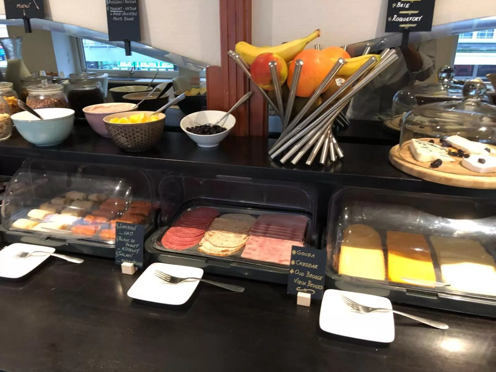 Buffet breakfast in Hotel La Terrasse