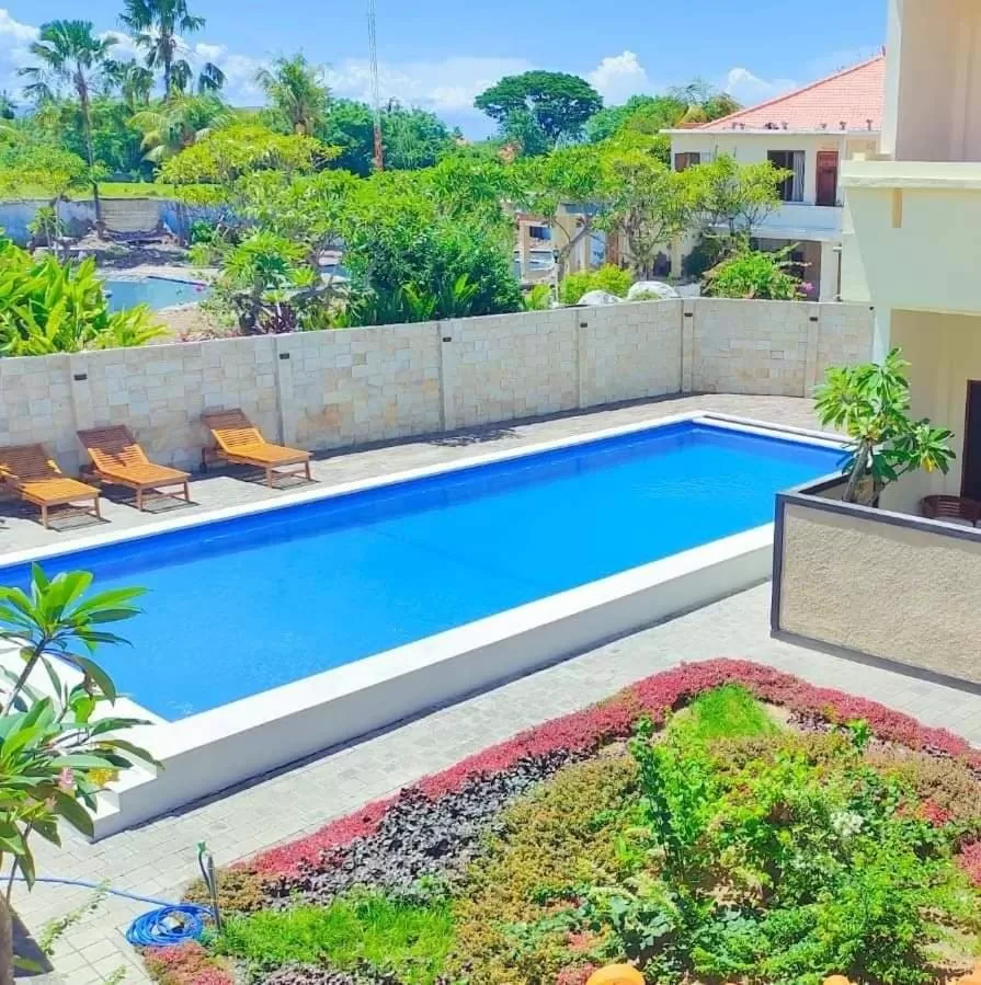 Pool view in THE LAVIANA HOTEL