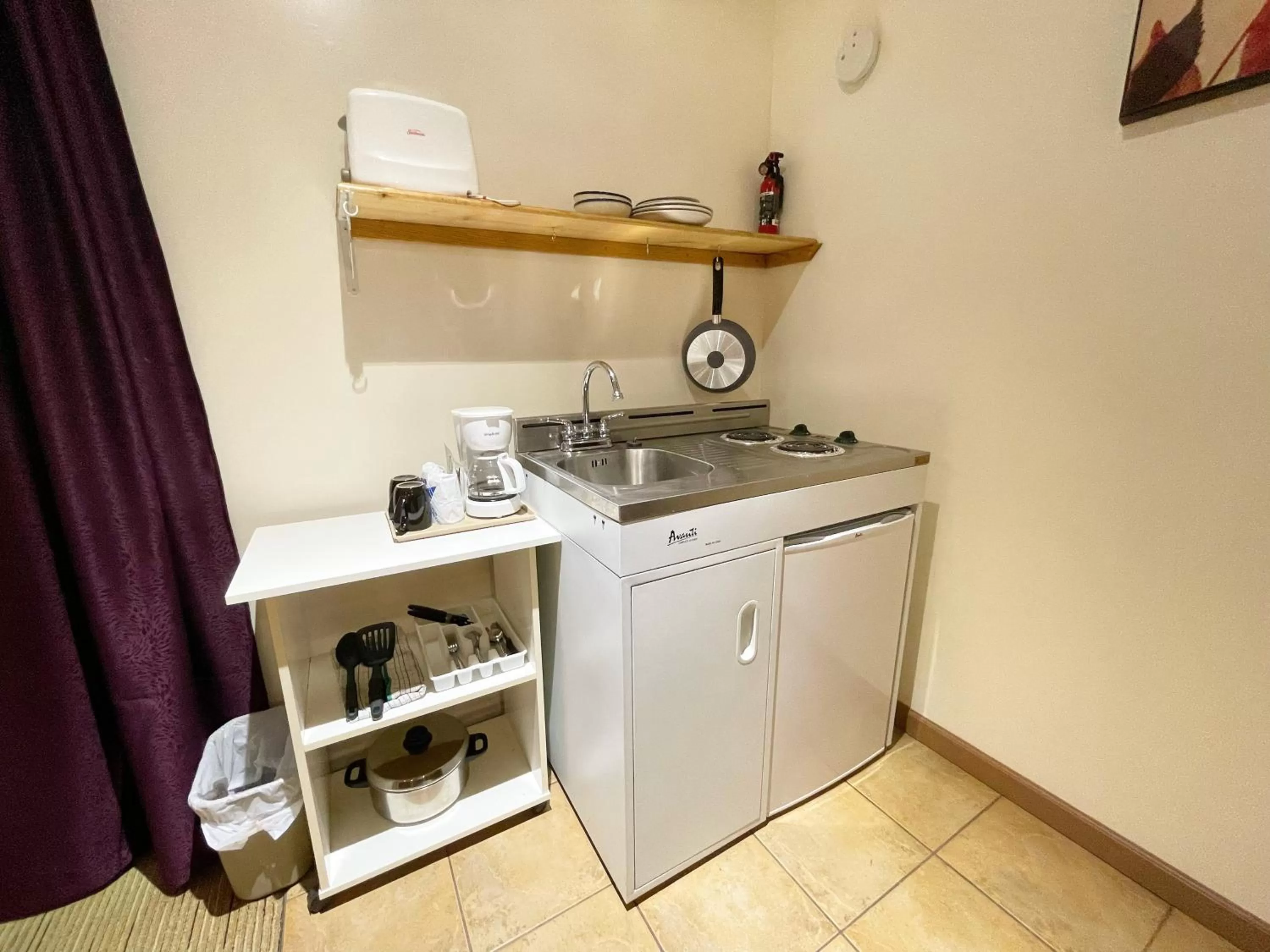 Kitchen or kitchenette in Valhalla Inn