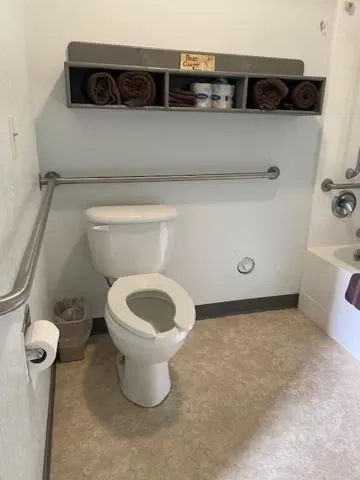Toilet in Americas Best Value Inn